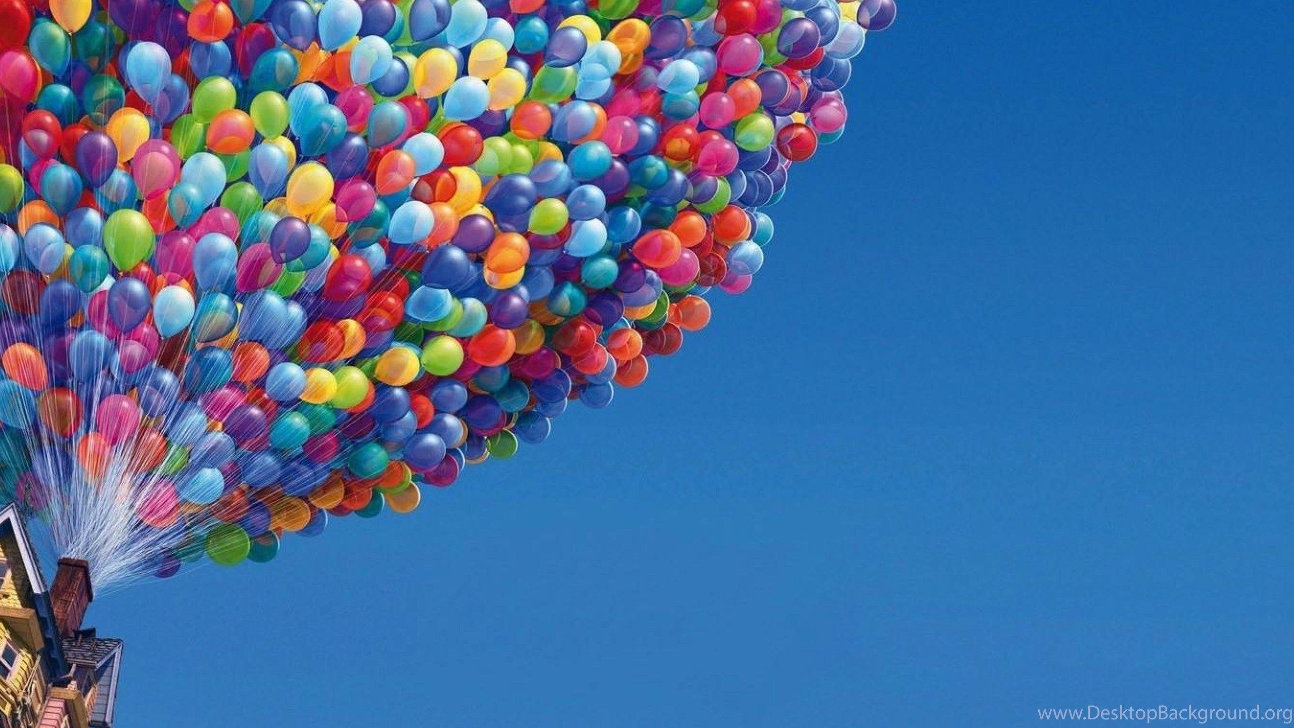 2560x1440 House With Balloons Up Pixar Cartoons Up HD Wallpaper, Desktop, Desktop