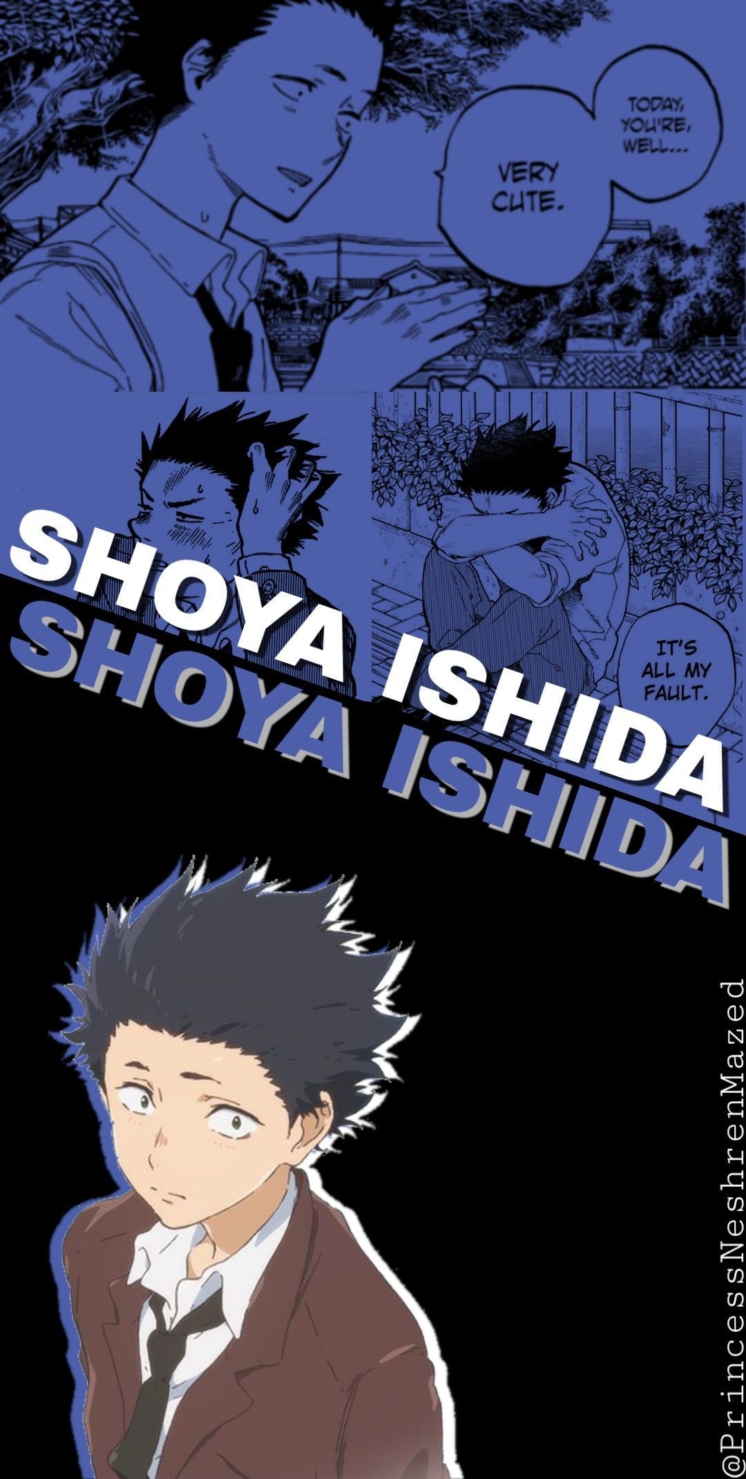 1080x2150 Shoya Ishida wallpaper. Anime wallpaper, Anime movies, The voice, Phone