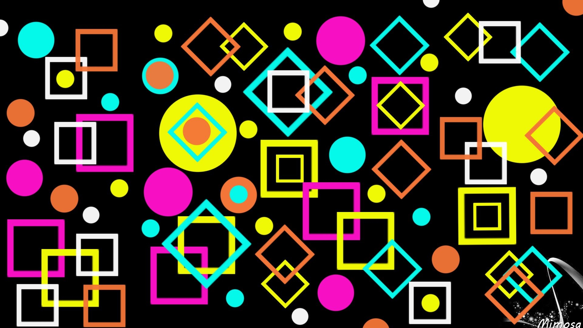 1920x1080 Colorful Geometric Abstract HD Wallpaper, Desktop