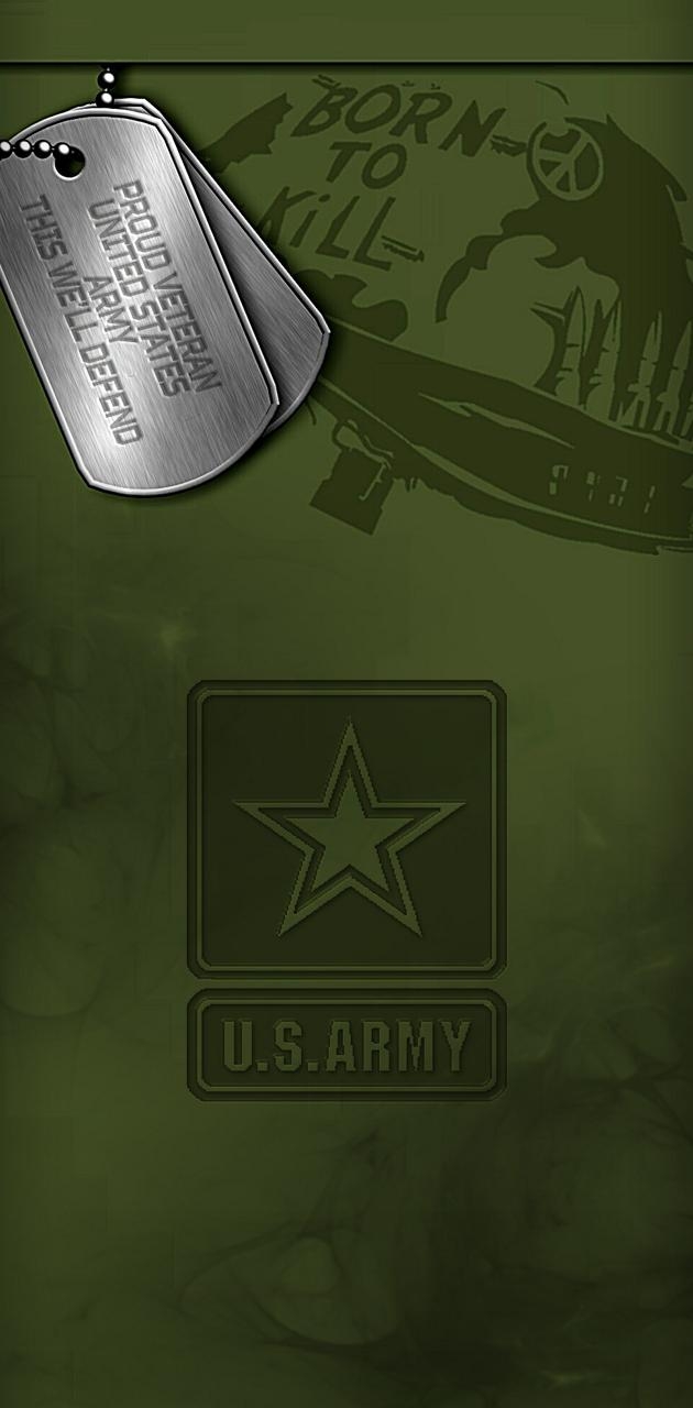 630x1280 US Army Born To Kill wallpaper, Phone