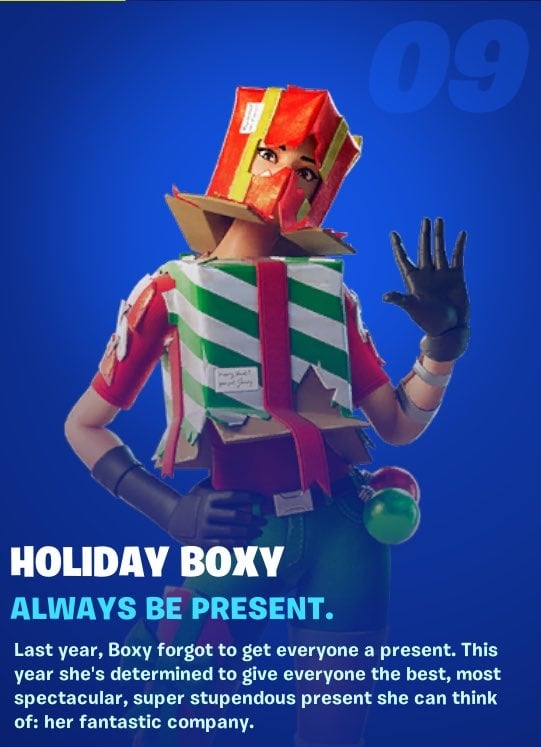 550x750 Holiday Boxy Fortnite wallpaper, Phone