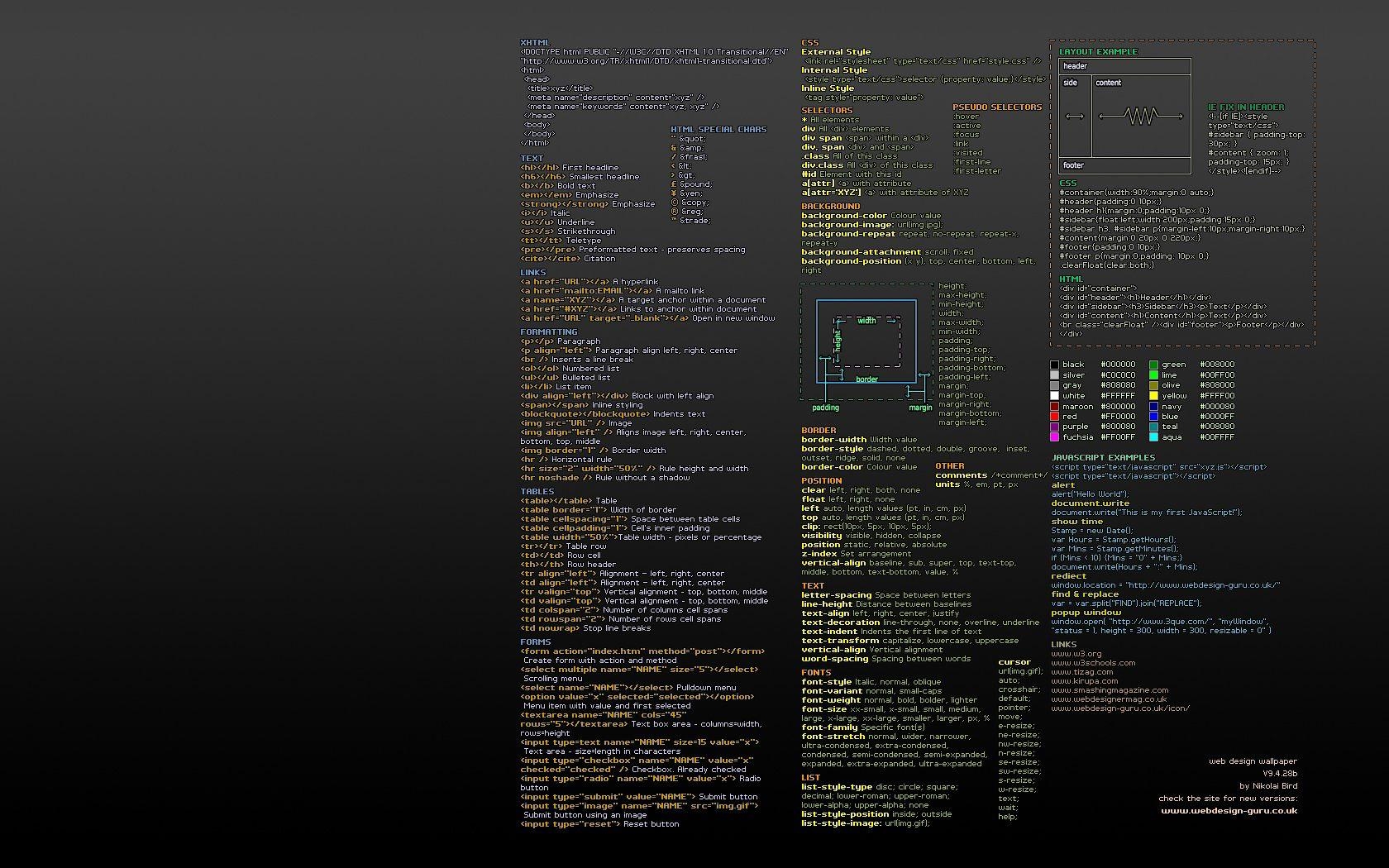 1680x1050 Developer wallpaper. HTML, CSS & Javascript. Live, Desktop