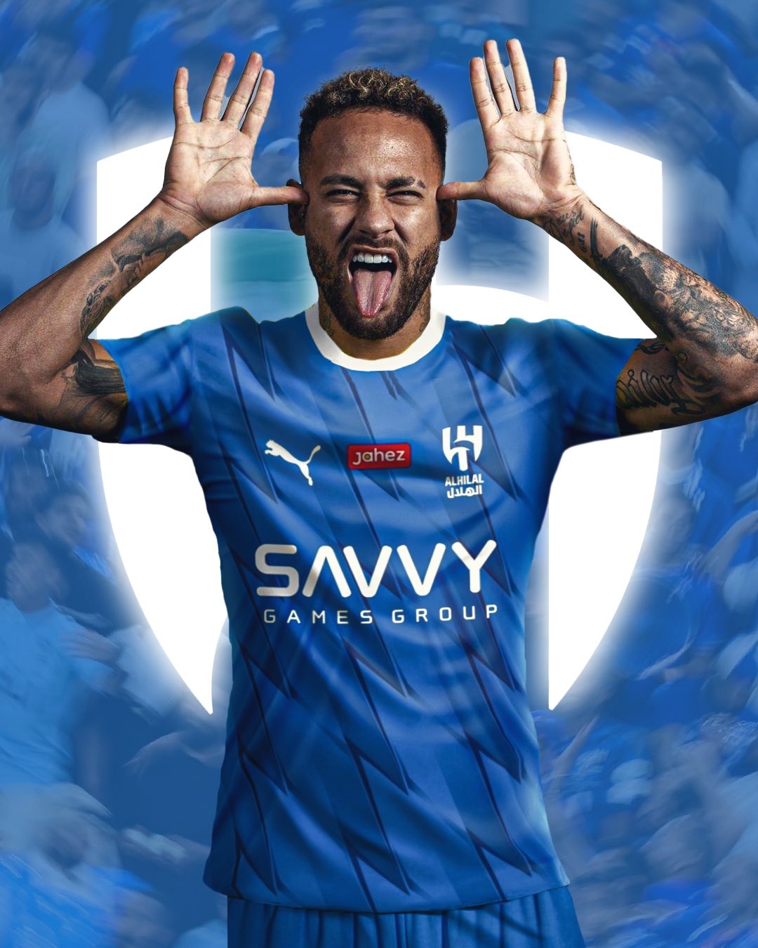 1080x1350 Neymar Al Hilal wallpaper, Phone