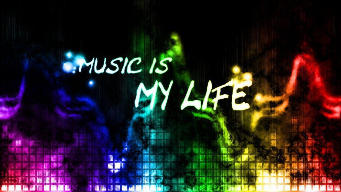 1200x670 Music is my life (Wallpaper), Desktop