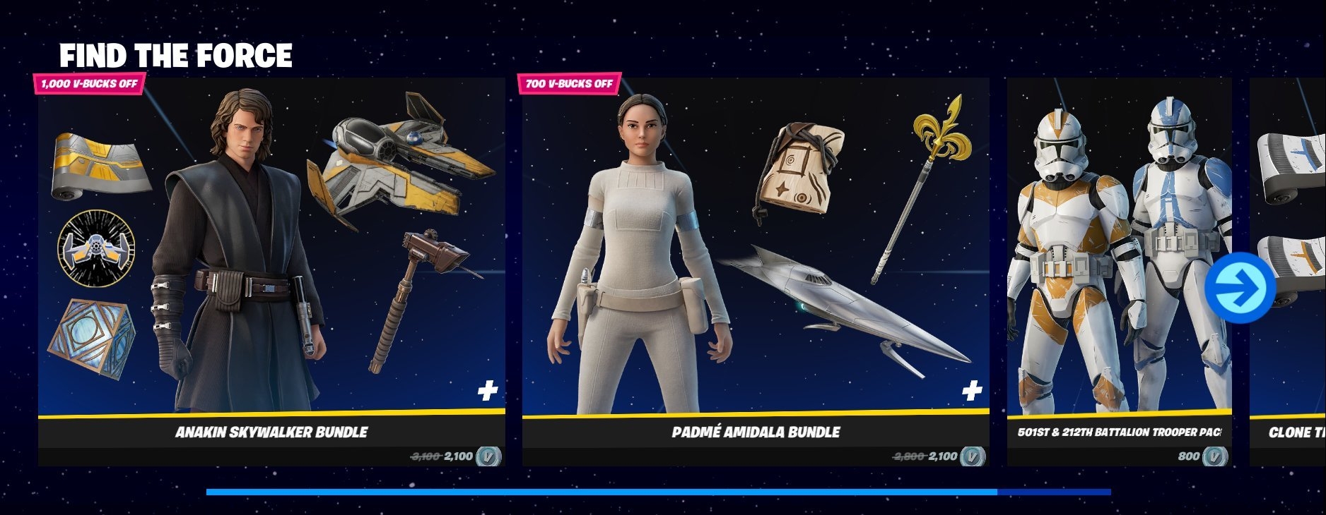 1880x730 Padmé Amidala Fortnite wallpaper, Dual Screen