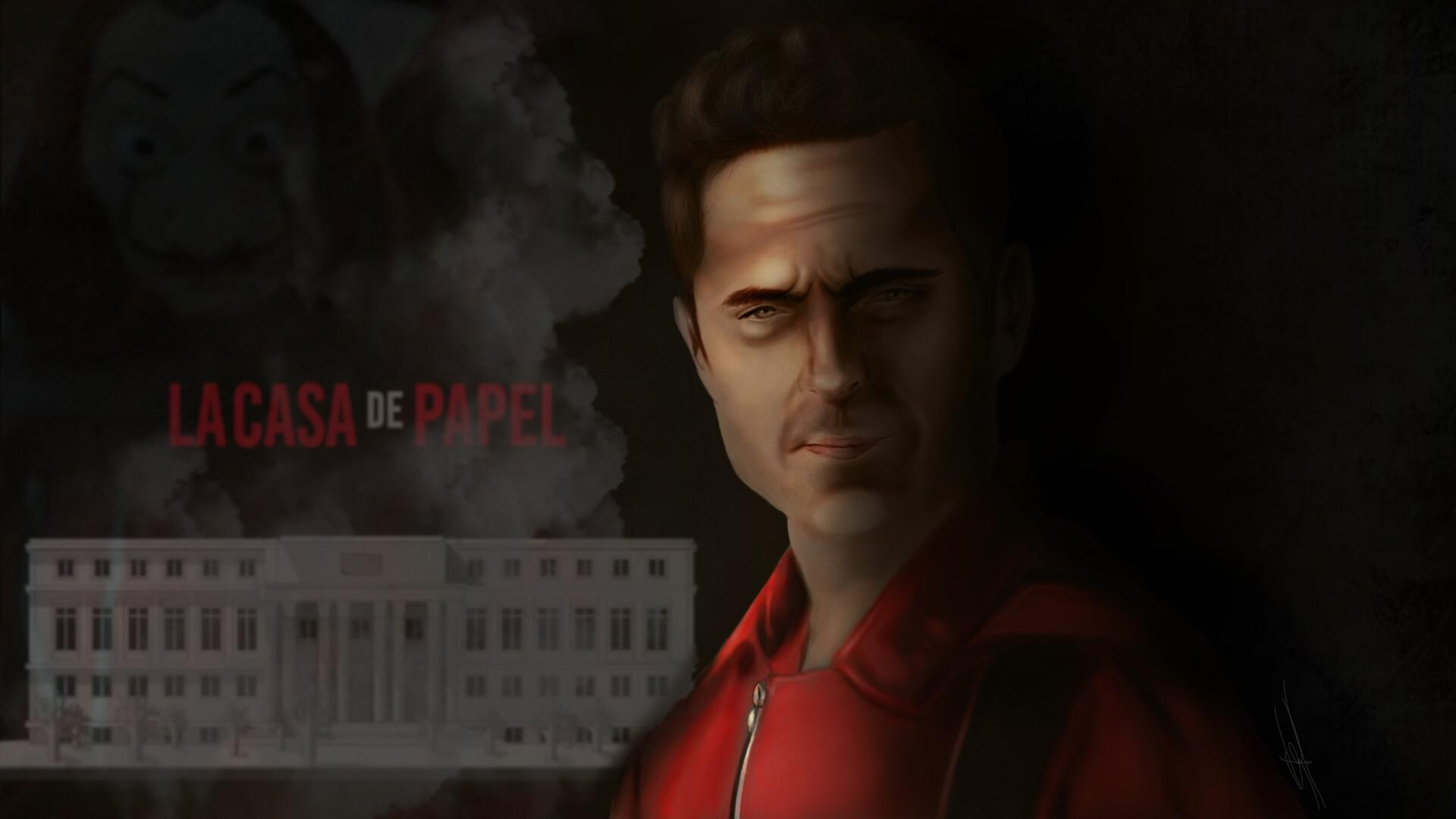 1920x1080 Berlin / Money Heist, Stefania Santoni, Desktop