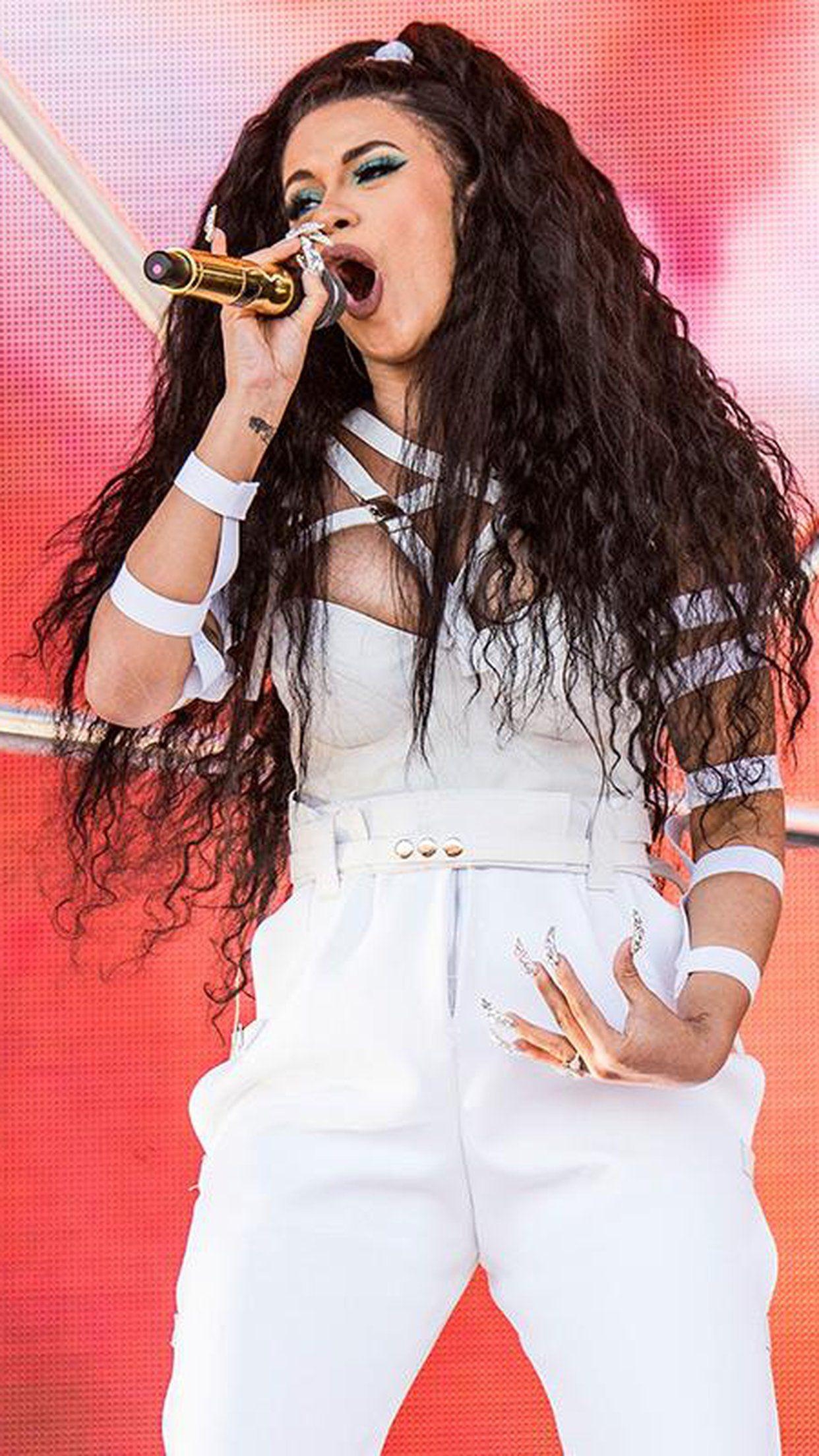 1250x2210 iPhone 8 Plus, iPhone 6s Plus Cardi B Performance Singing Wallpaper, Phone