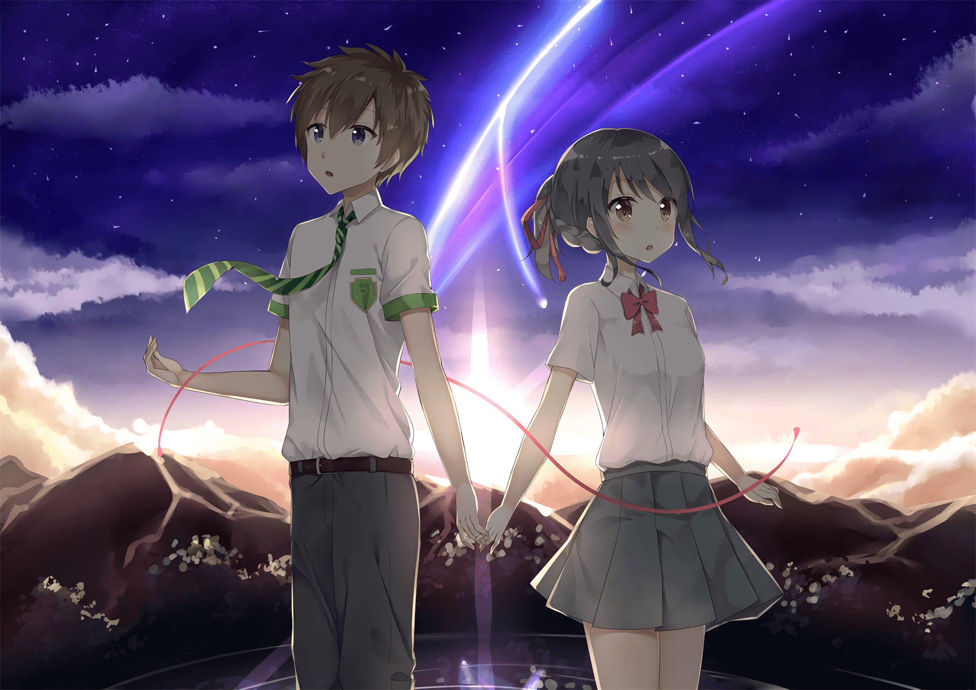 1920x1360 Anime Your Name. Mitsuha Miyamizu Taki Tachibana Kimi No Na Wa, Desktop