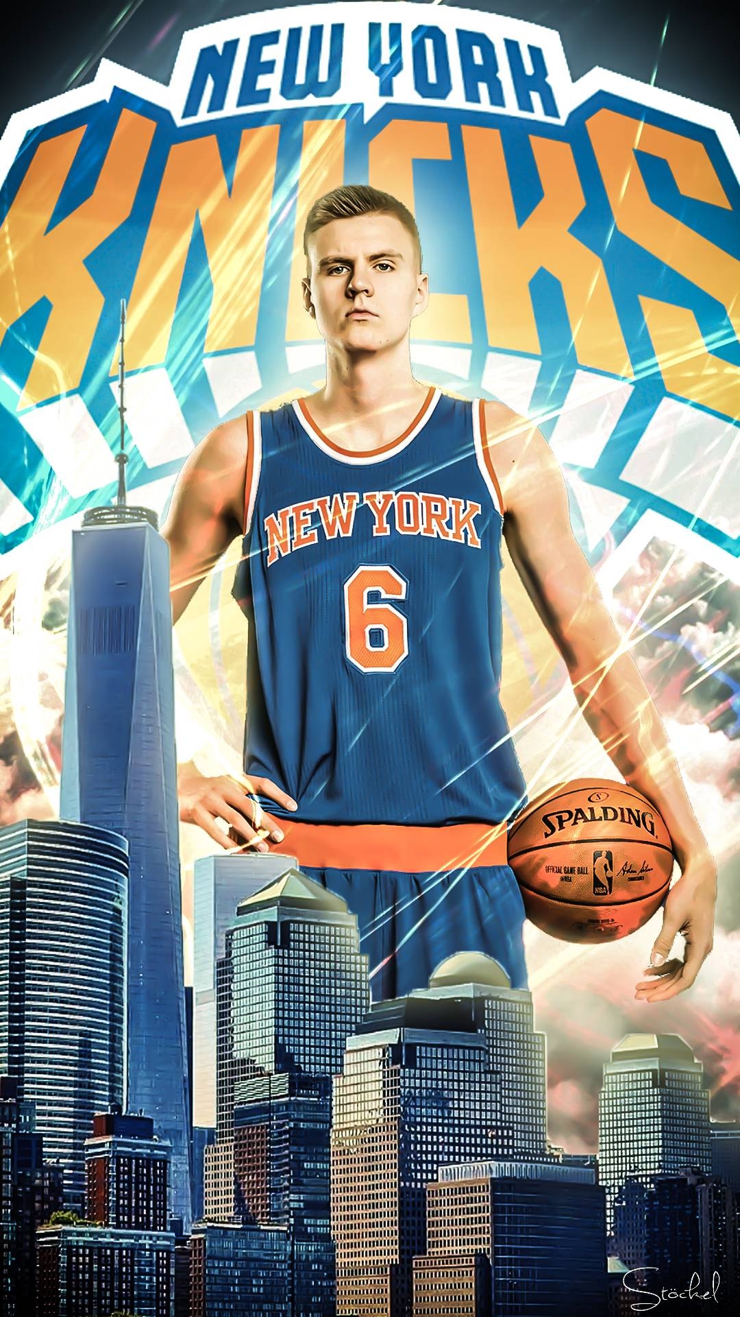 1080x1920 Made a Kristaps Porziņģis mobile wallpaper to celebrate the mobile, Phone