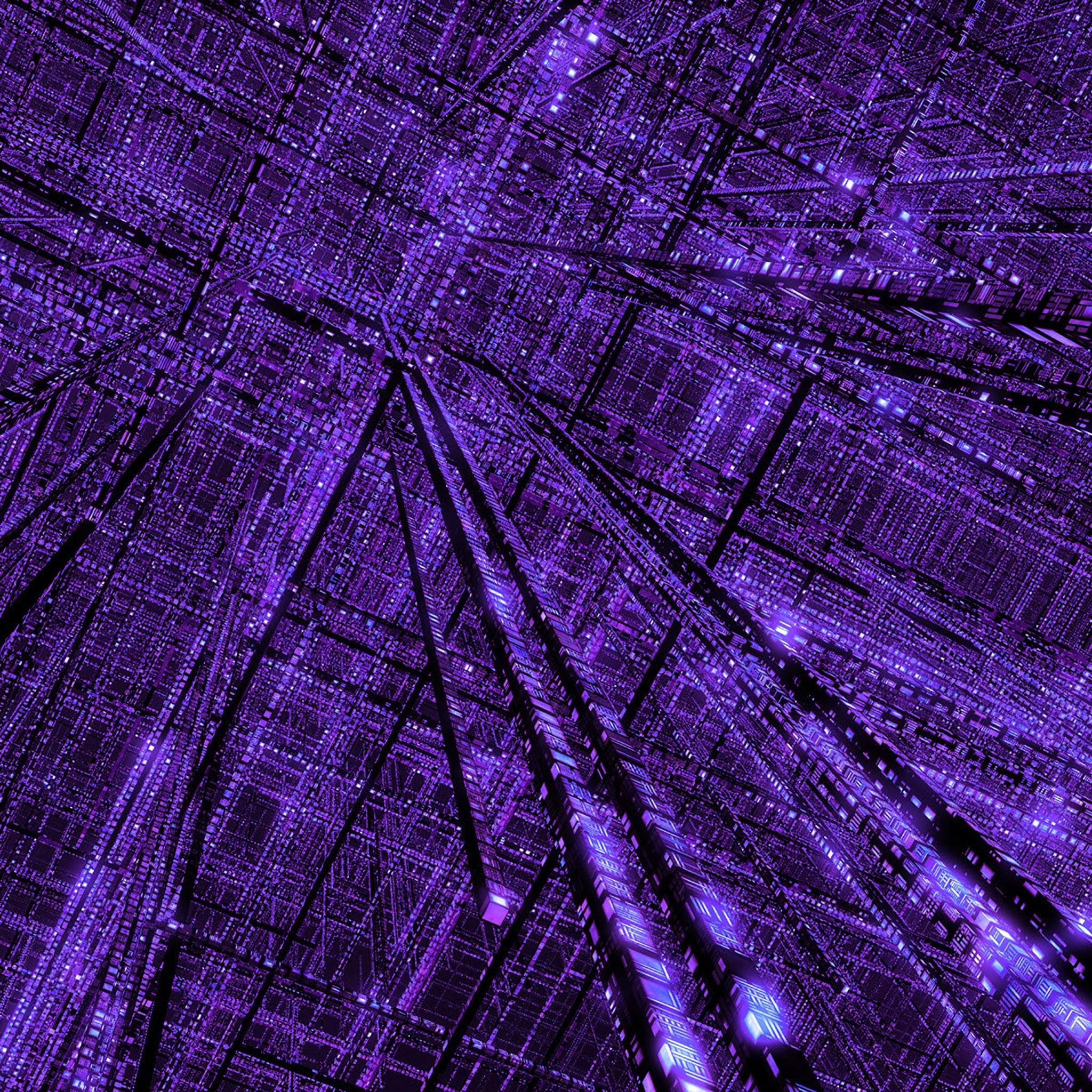 2050x2050 HD Purple iPad Wallpaper, Phone