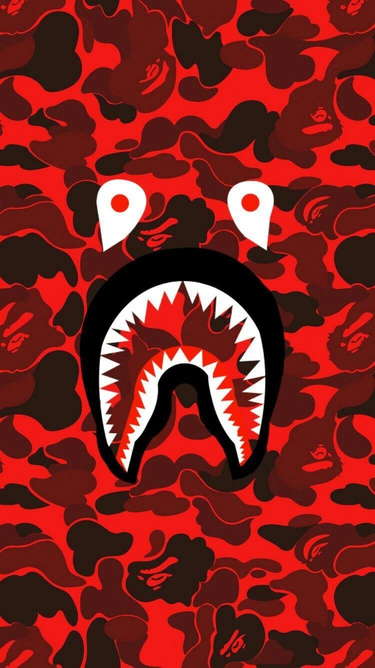 750x1340 Shark BAPE iPhone Wallpaper Free Shark BAPE iPhone, Phone