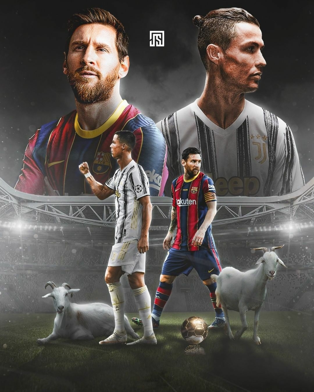 1080x1350 The Two Goat Face to Face. Cristiano ronaldo and messi, Messi vs, Messi and ronaldo, Phone