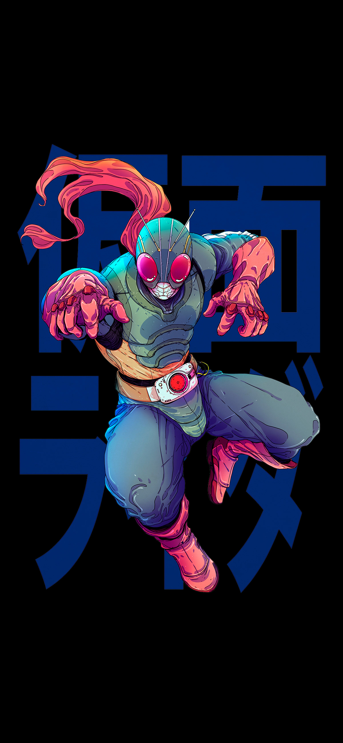 1170x2540 Kamen Rider (仮面ライダ) AMOLED background wallpaper for phone, Phone