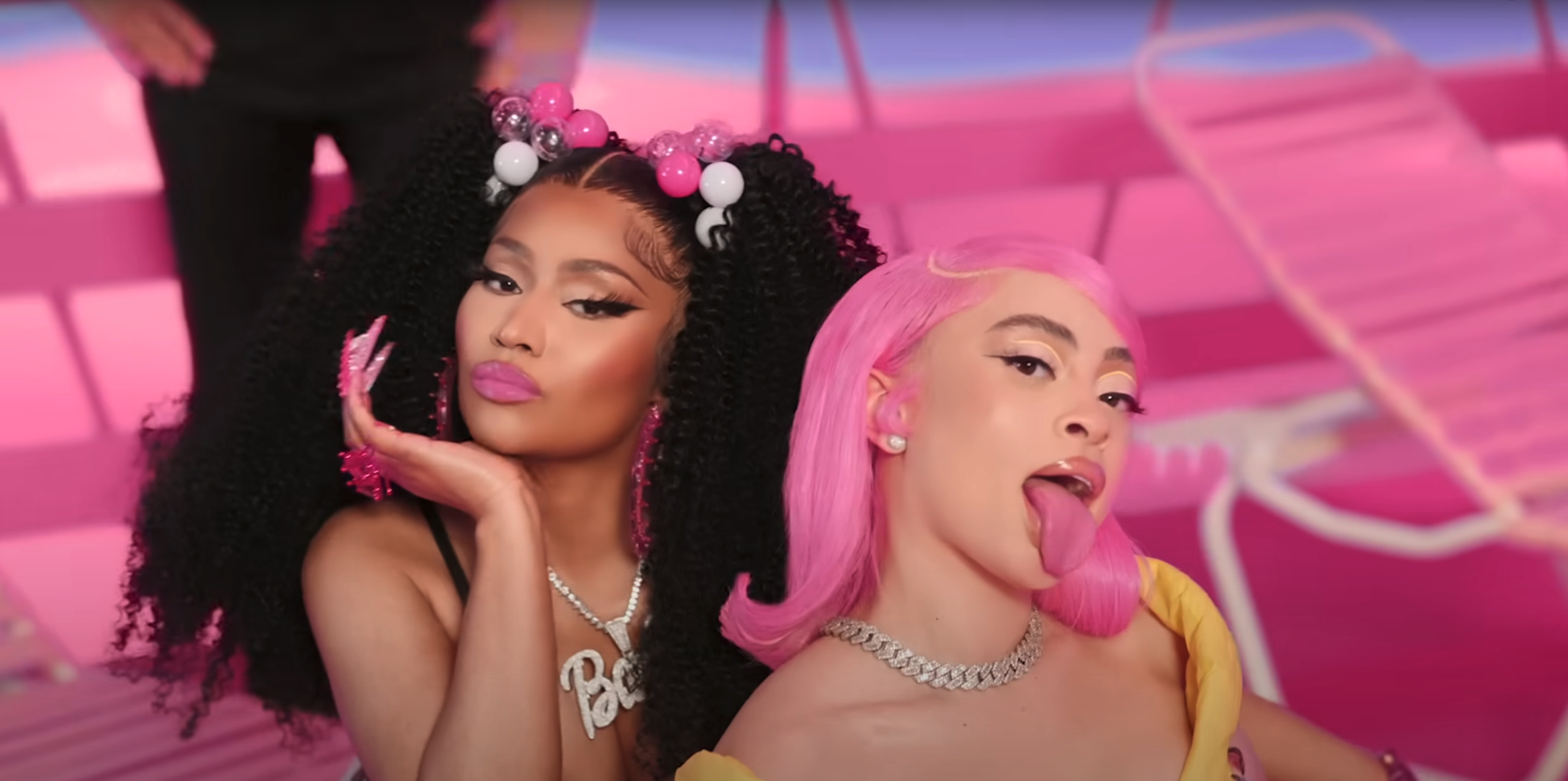 2560x1280 Ice Spice and Nicki Minaj remade 'Barbie Girl' for the Barbie movie, Dual Screen