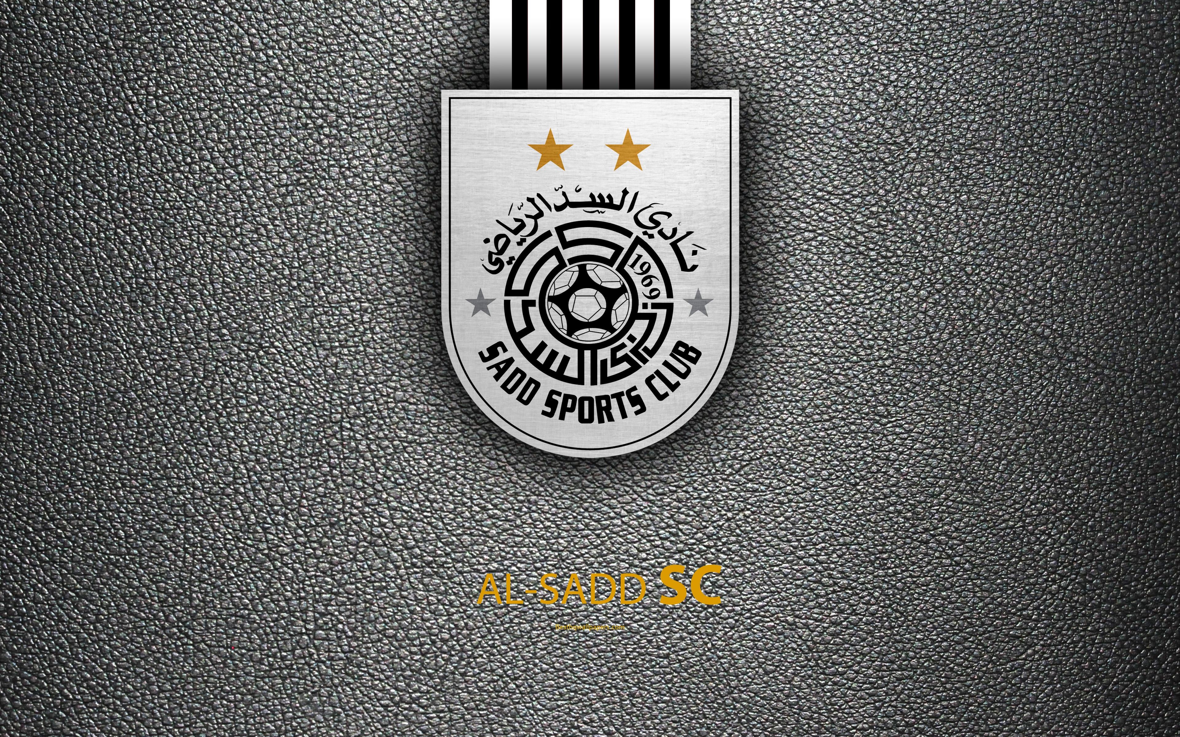 3840x2400 Download Wallpaper Al Sadd SC, 4k, Qatar Football Club, White, Desktop