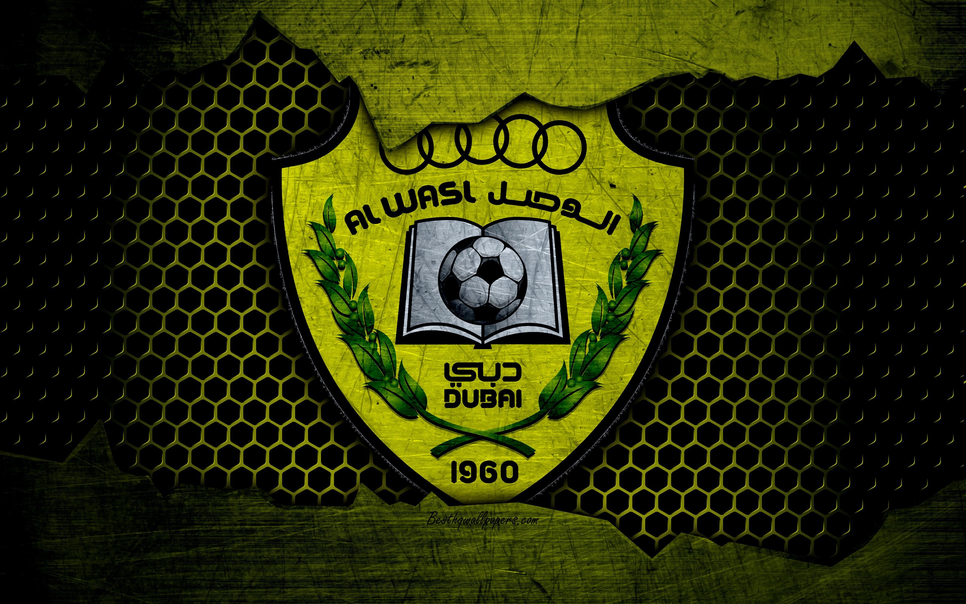 3840x2400 Download Wallpaper Al Wasl, 4k, Logo, UAE League, Soccer, Football, Desktop