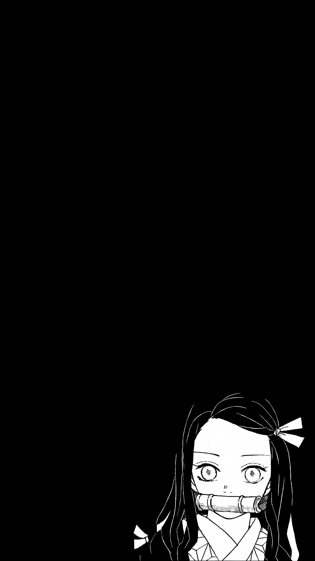 1080x1920 Nezuko wallpaper dark [Kimetsu no Yaiba](), Phone