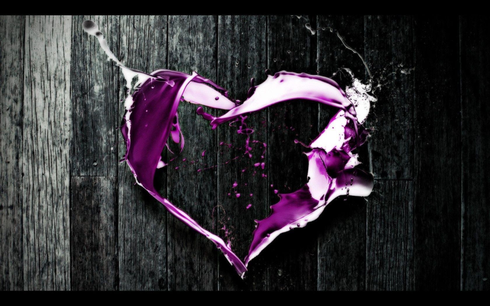 1680x1050 Pix For > Blue And Purple Hearts Wallpaper, Desktop