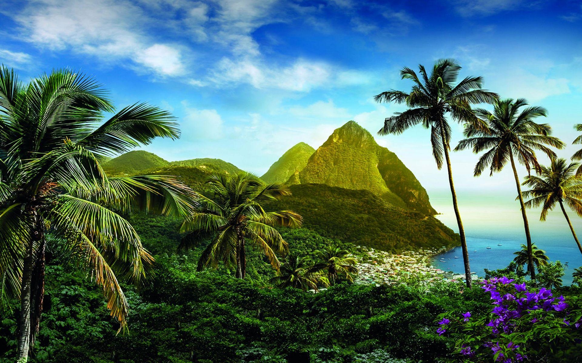 1920x1200 St Lucia in the Caribbean Full HD Wallpaper and Background, Desktop