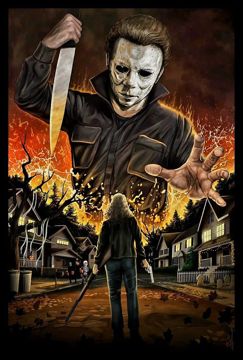 800x1190 Download Enjoy Your Music with Michael Myers Phone Wallpaper, Phone