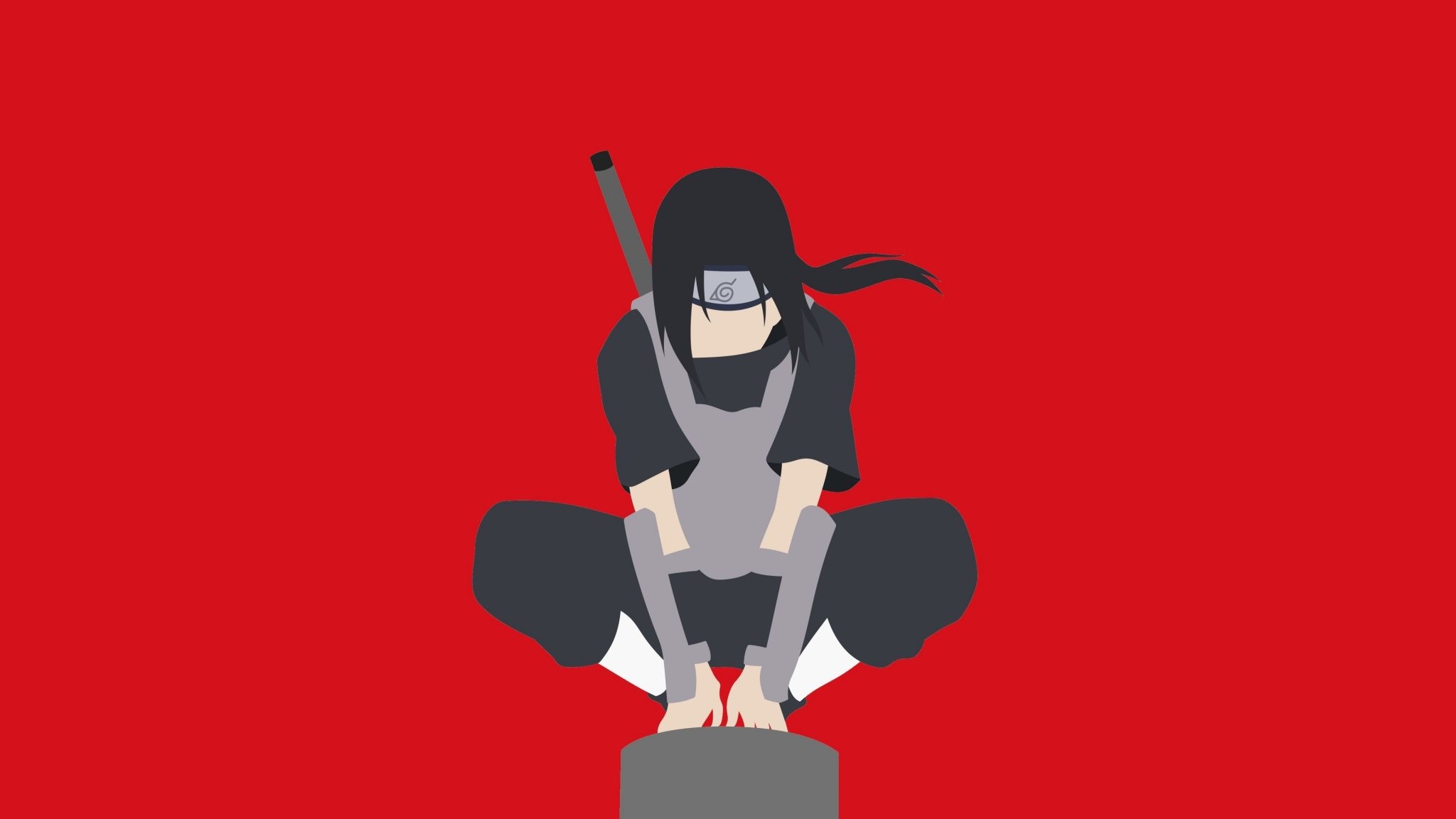 2050x1160 Download  wallpaper minimal, warrior, naruto, itachi uchiha, dual wide, widescreen,  HD image, background, 15361, Desktop