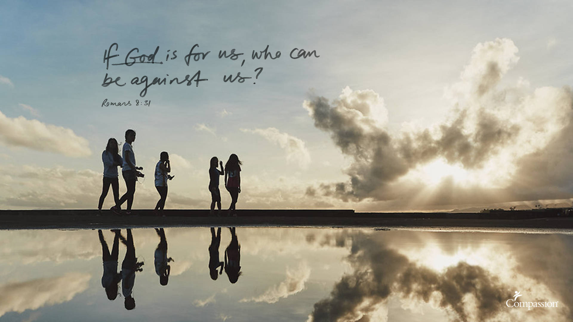 1920x1080 Download Romans 8:31 Bible Verse Laptop Wallpaper, Desktop