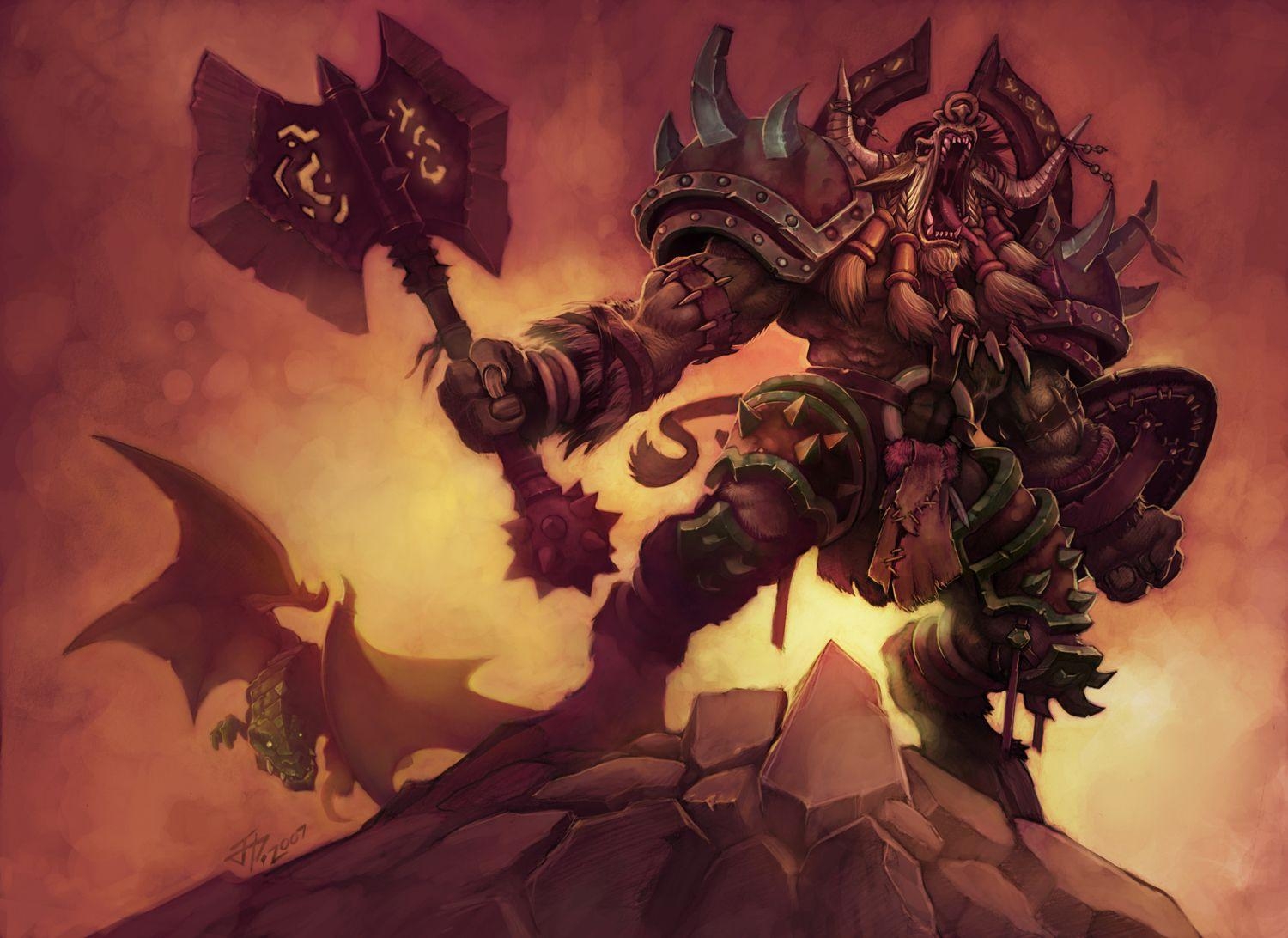 1500x1100 pic new posts: Wallpaper Tauren Warrior, Desktop