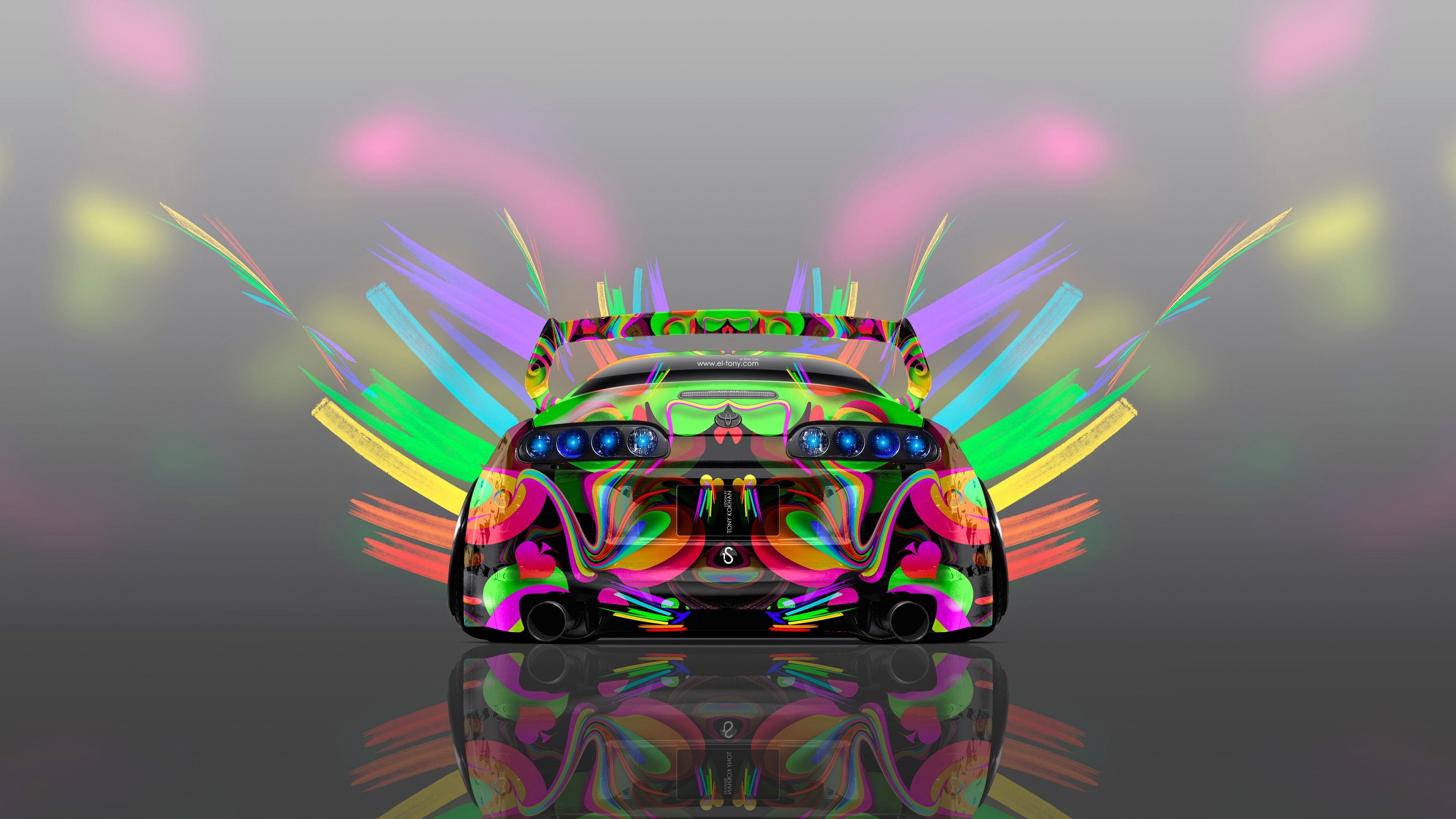 3840x2160 4K Toyota Supra JDM Back Super Abstract Aerography Car 2014 el Tony, Desktop