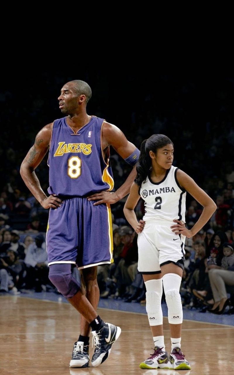 800x1280 Free download Kobe and Gigi Bryant wallpaper Kobe bryant picture Lakers kobe [1080x1845] for your Desktop, Mobile & Tablet. Explore Kobe and Gianna Bryant Wallpaper. Kobe Bryant Wallpaper, Kobe, Phone