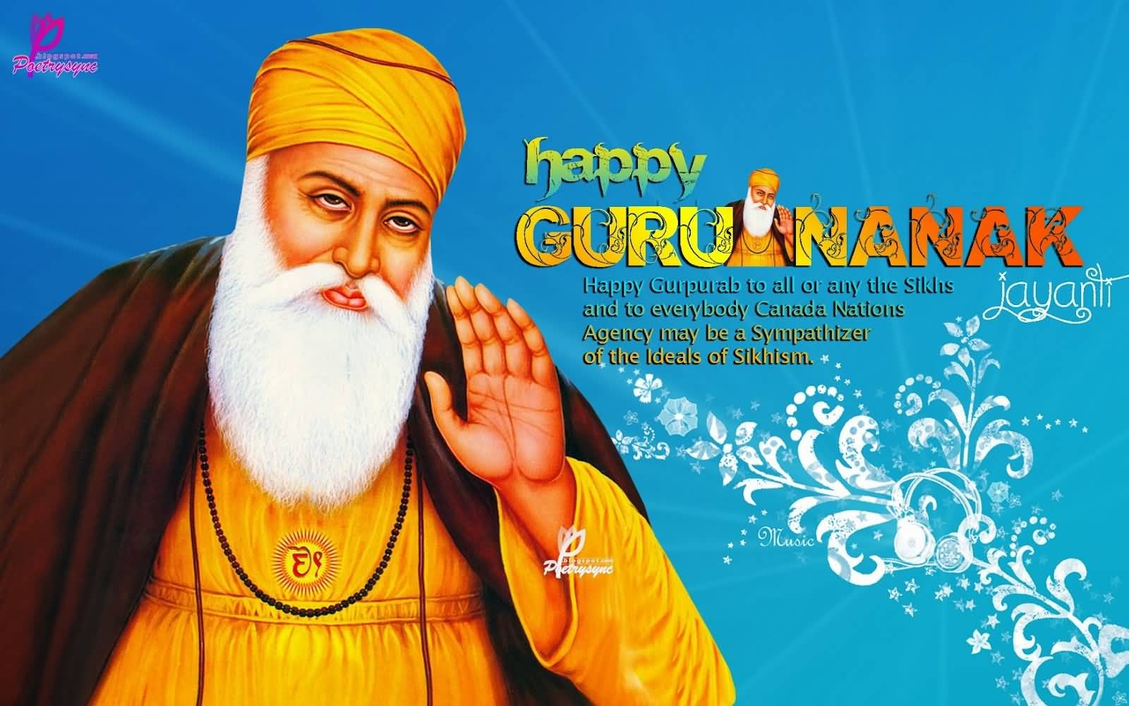 1600x1000 Happy Guru Nanak Jayanti Wishes Wallpaper, Desktop