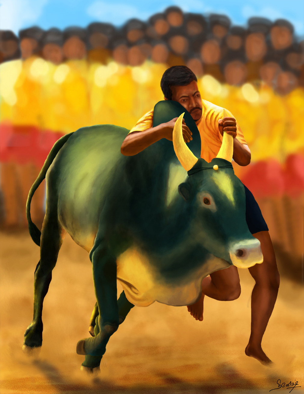 1020x1310 Jallikattu Wallpaper, Phone