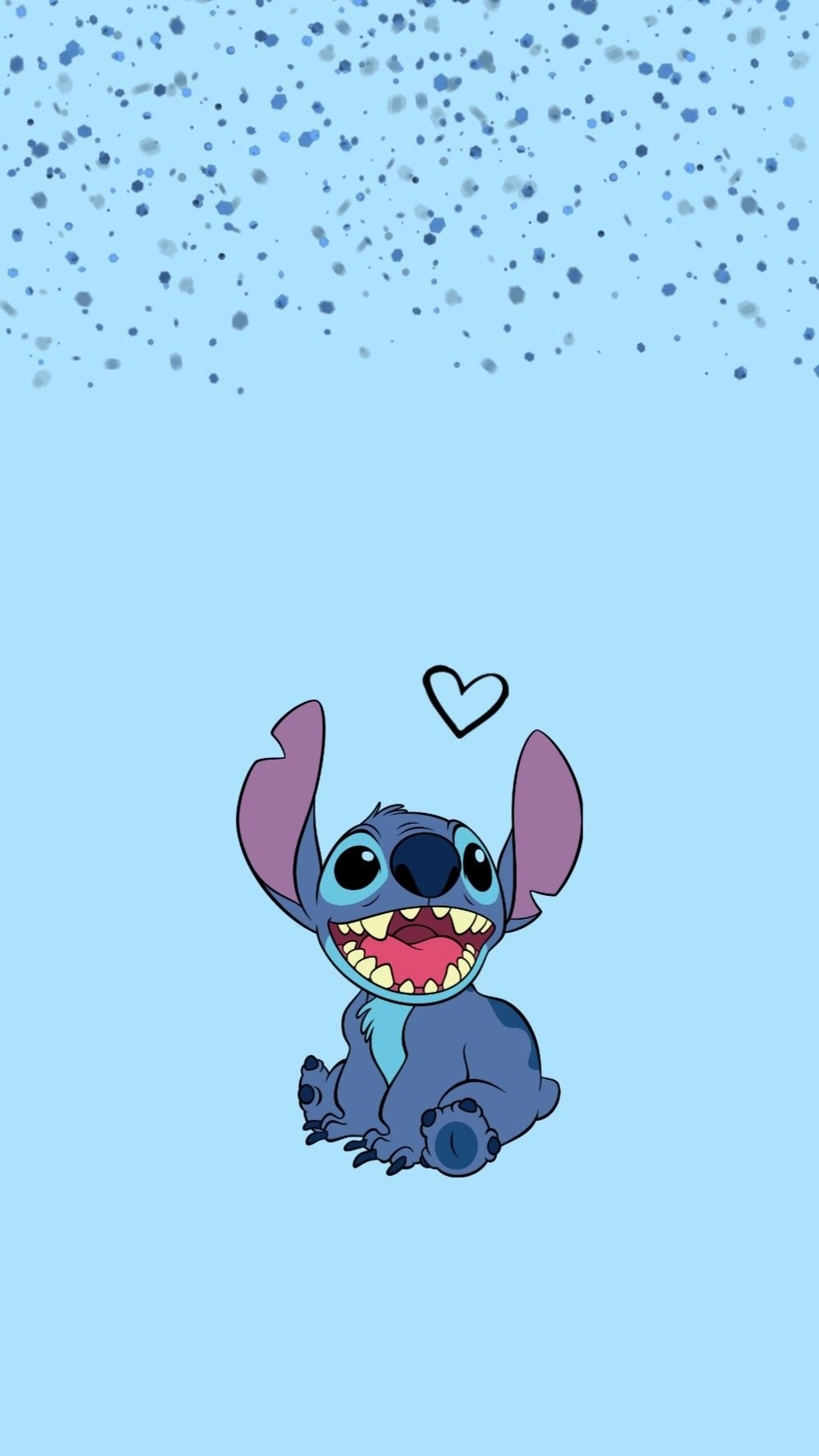 1000x1780 stitch lilo&stich disney aesthetic pastelblue glitter, Phone