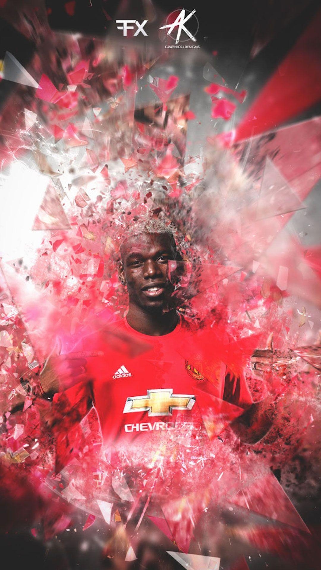 1080x1920 Paul Pogba Manchester United iPhone Wallpaper, Phone