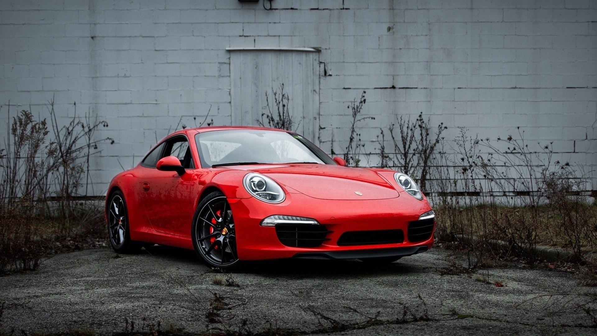 1920x1080 Porsche 911 Red Car, Desktop