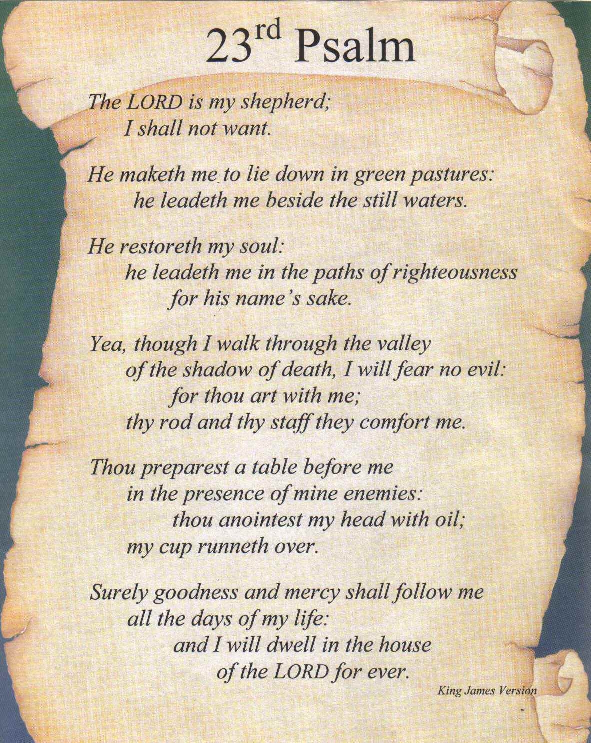 1190x1490 Free download psalm 23 is a part of psalms 23 kjv picture gallery, Phone