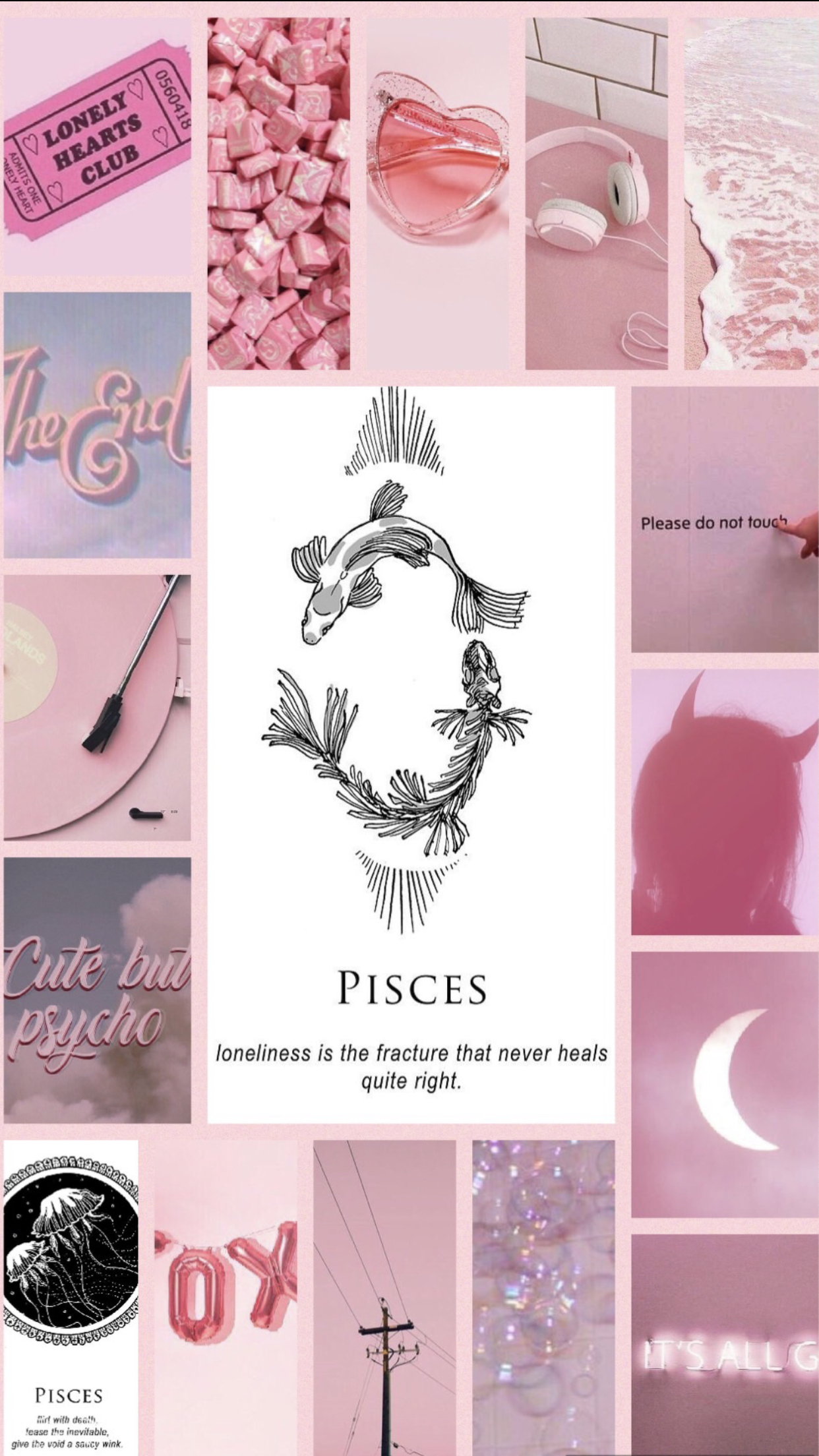 1250x2210 Pisces aesthetic wallpaper. Pink wallpaper iphone, Aquarius aesthetic, Aesthetic iphone wallpaper, Phone