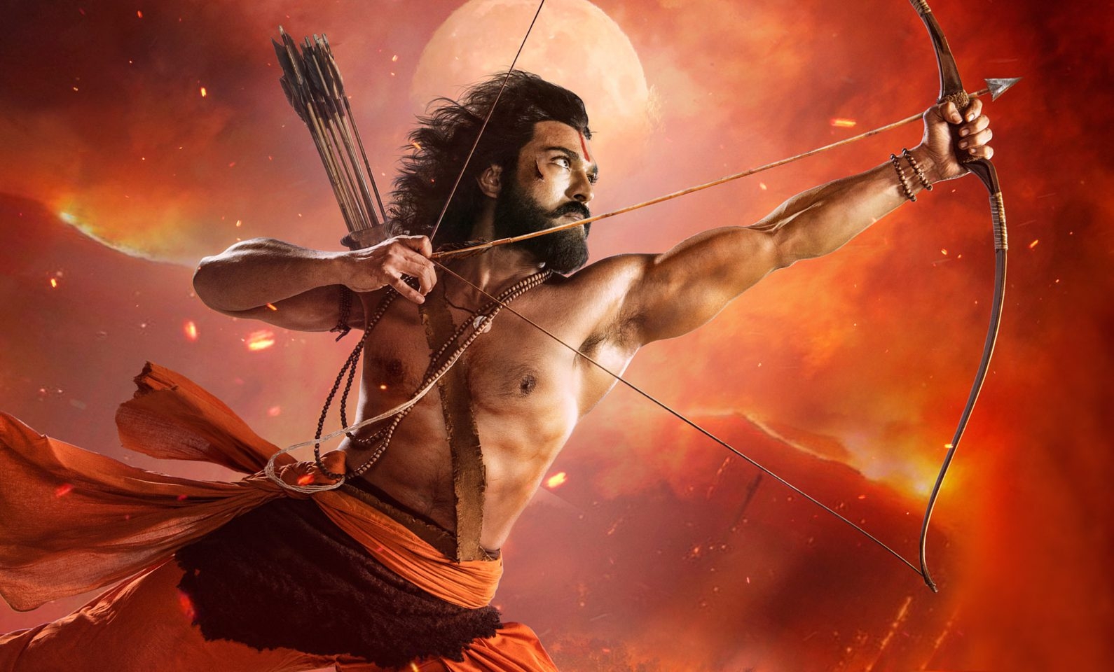 1590x960 RRR': Fiery First Look Poster Of Ram Charan As Alluri Sita Ramaraju Is Here!, Desktop