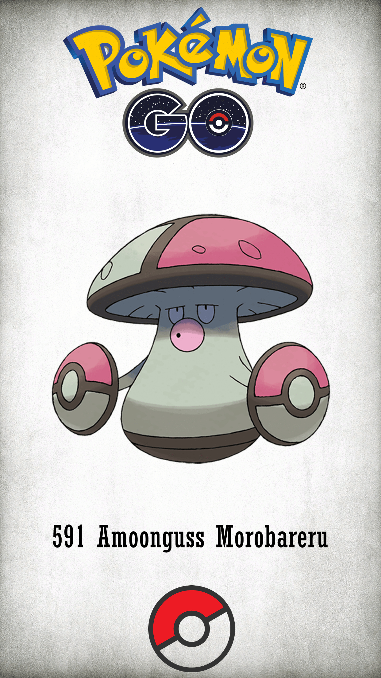 1250x2210 Character Amoonguss Morobareru, Phone