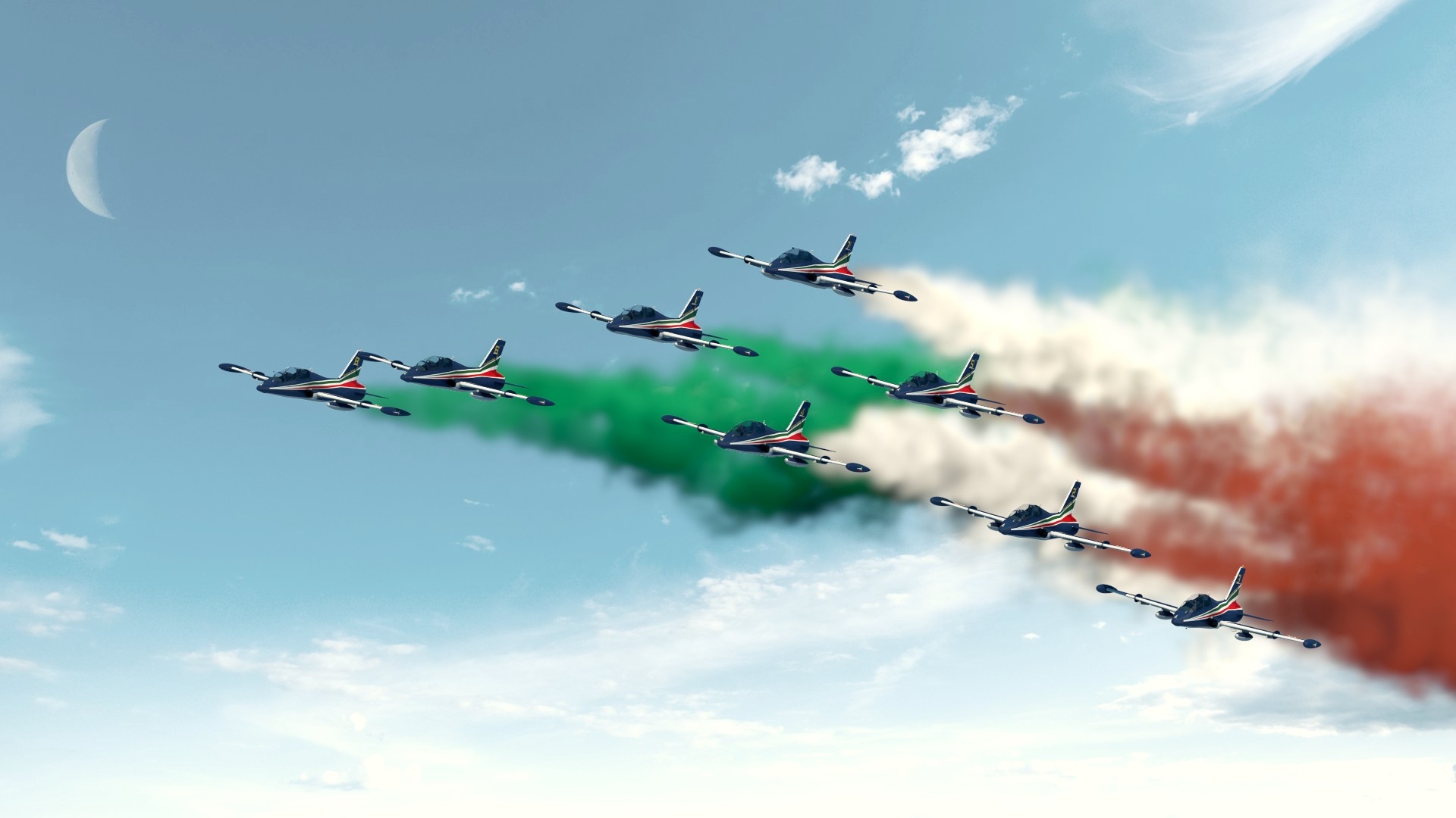 1920x1080 Frecce tricolori in Progress Artists Community, Desktop