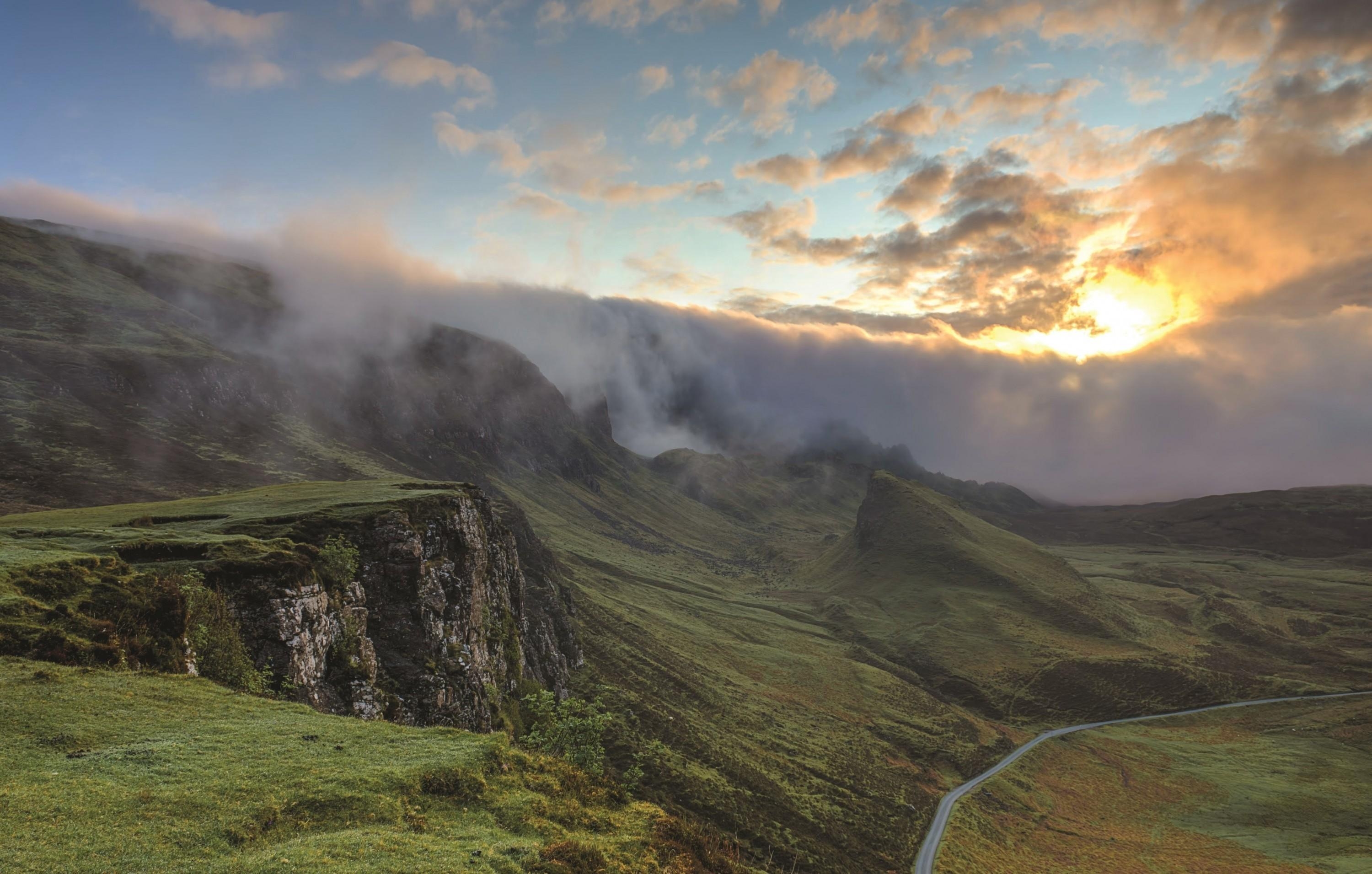 3000x1920 Download  Isle Of Skye, Scotland, Clouds, Sunset, Hills, Desktop