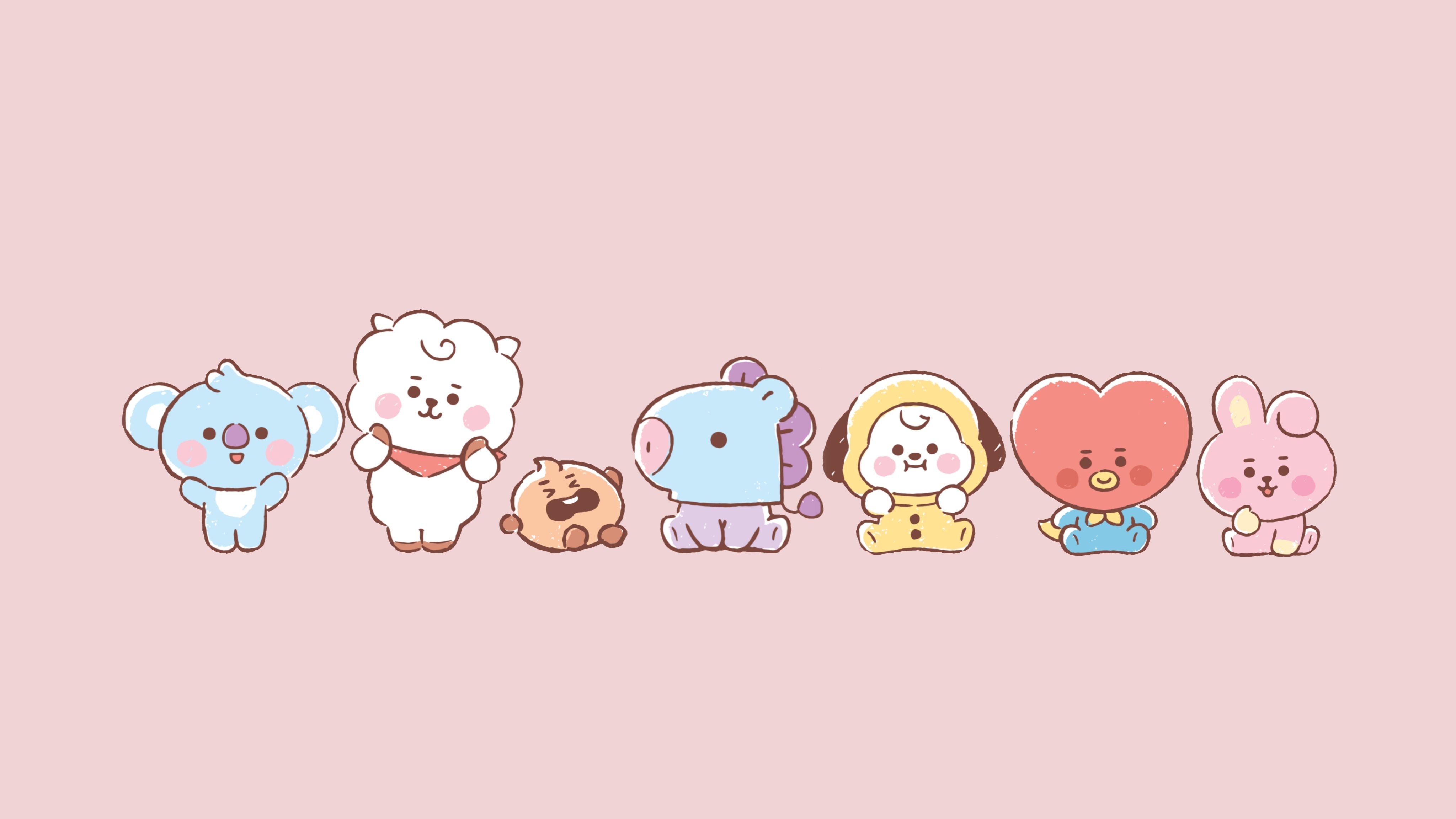 4100x2310 Wallpaper de bt21 en 2020. Fondos para computadora, Fondos de computadora, Fondos de pantalla pc, Desktop