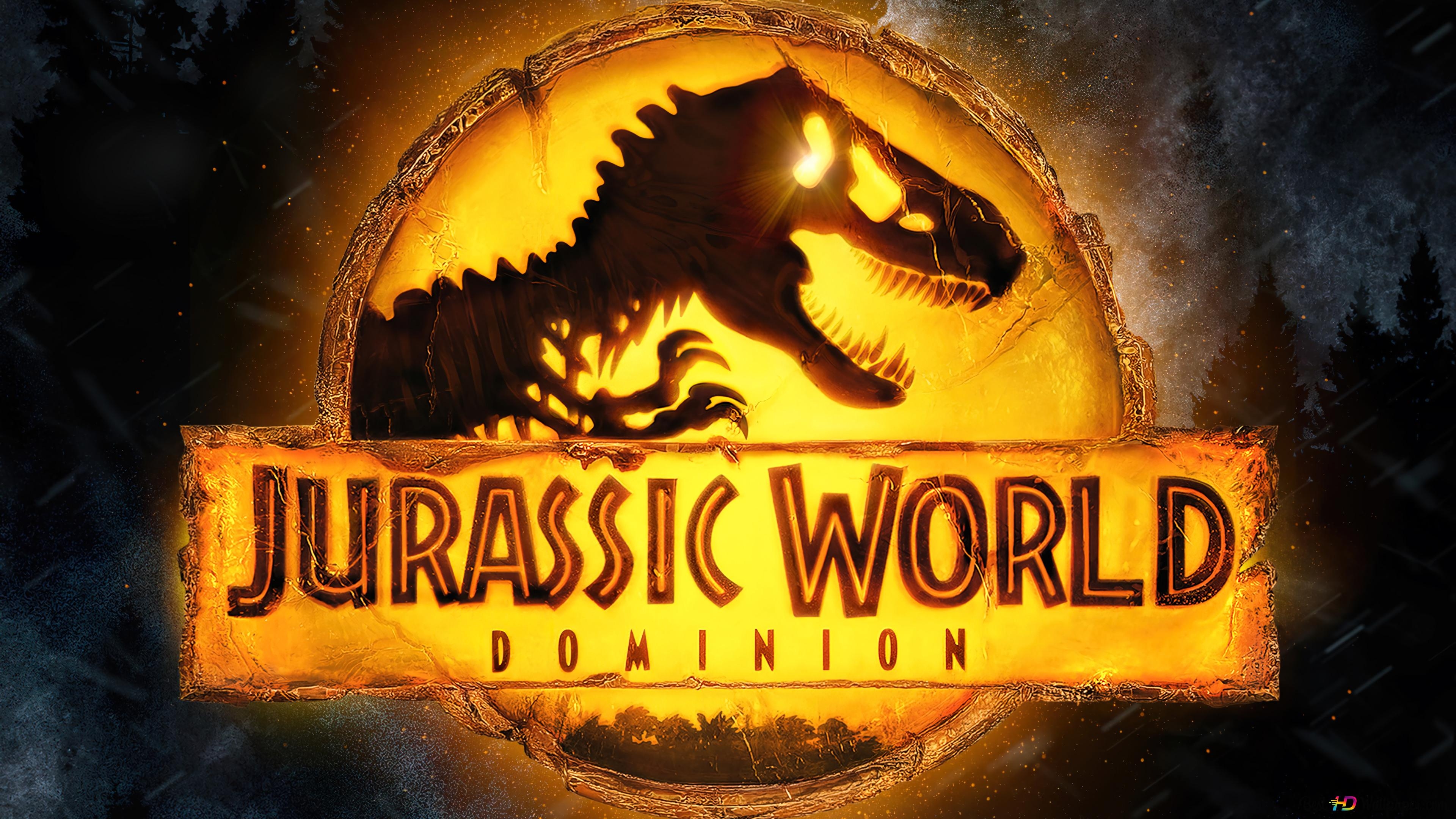 3840x2160 Jurassic World: Dominion Dinosaur Logo 4K wallpaper download, Desktop