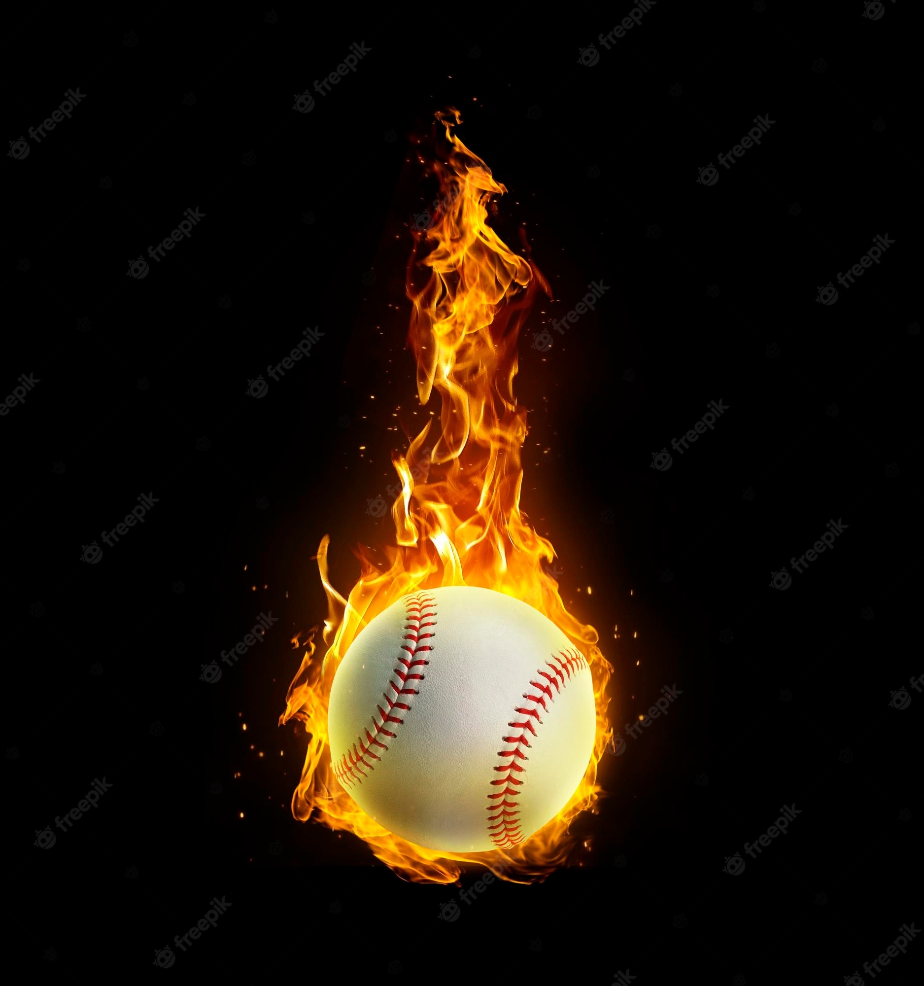 1880x2000 Baseball On Fire Image. Free Vectors, & PSD, Phone