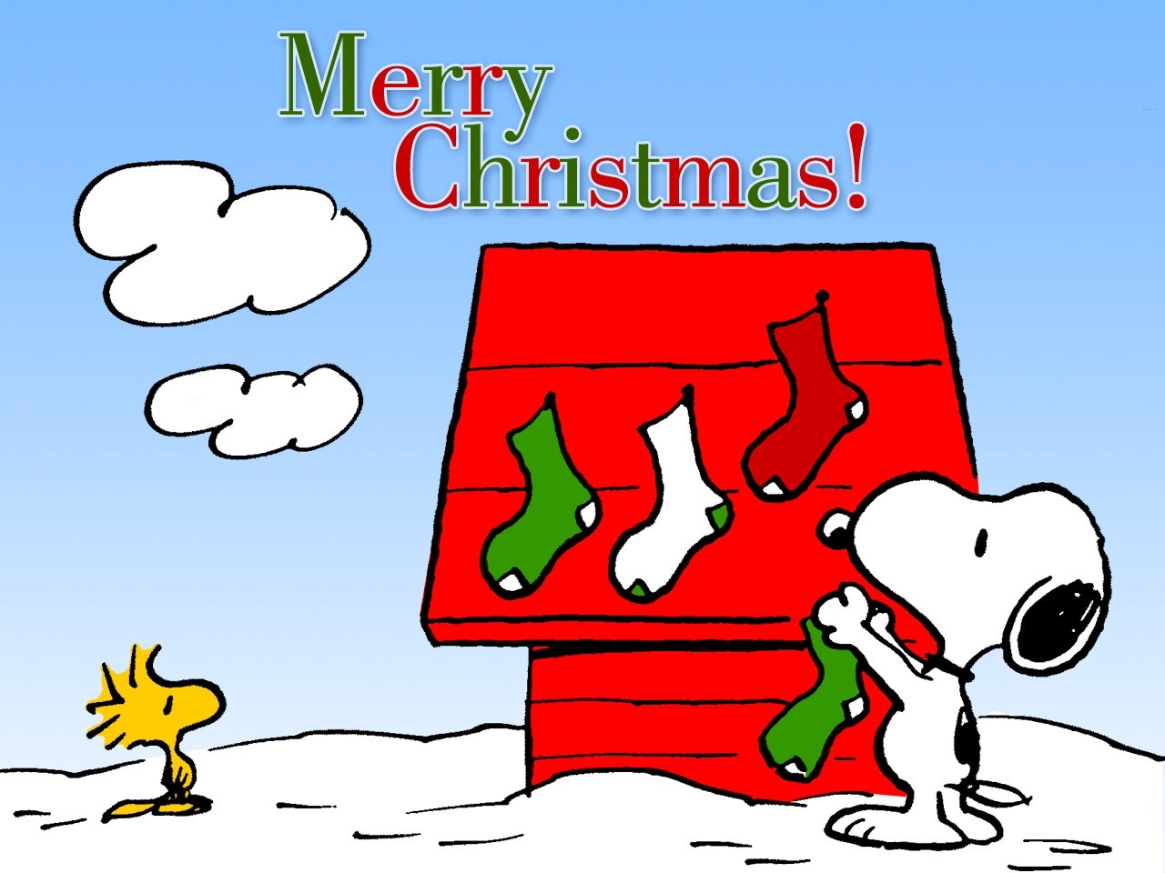 1280x960 Free Snoopy Christmas Wallpaper, Desktop