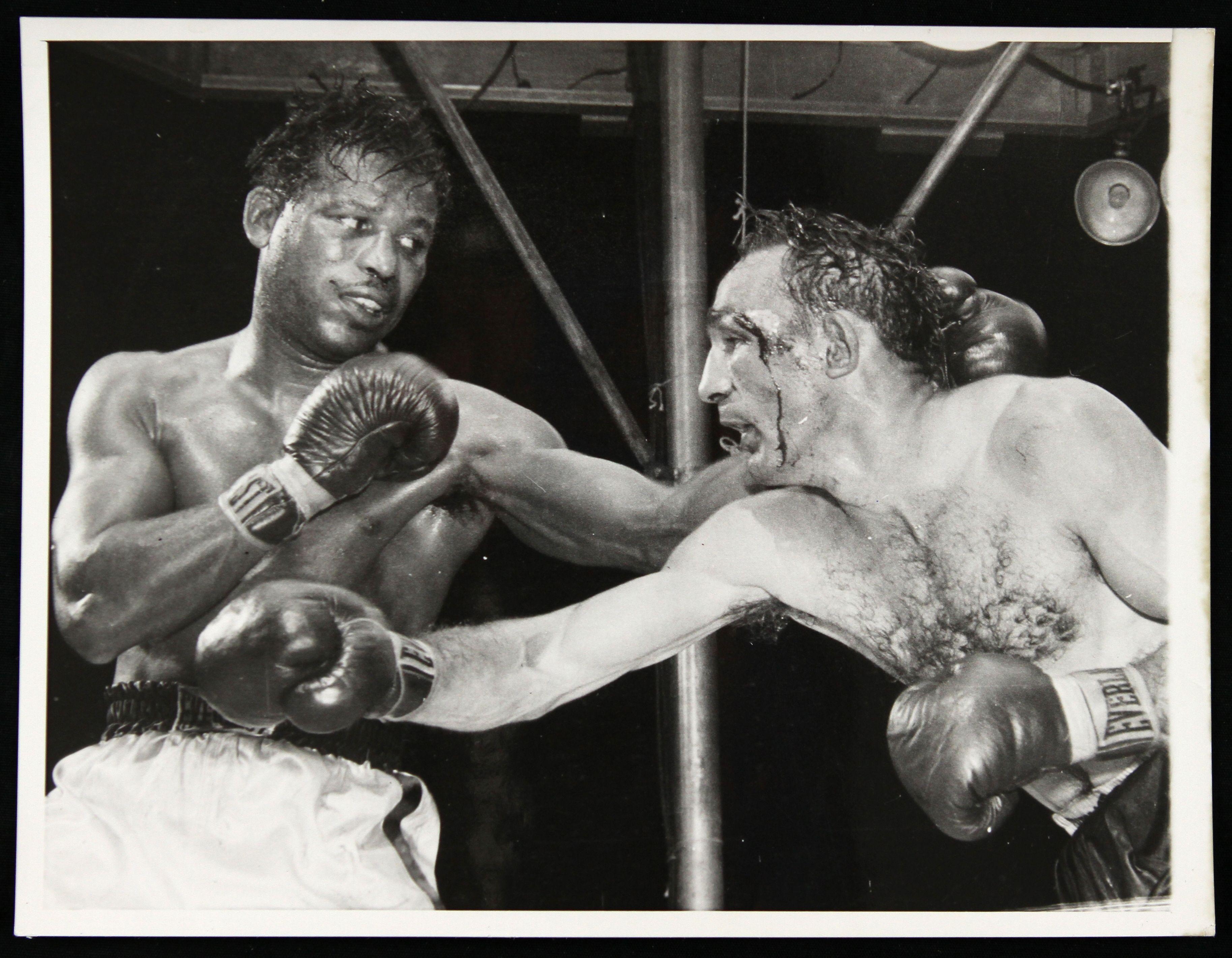 3660x2850 Lot Detail 58 Sugar Ray Robinson Carmen Basilio 7 X 9 B W, Desktop