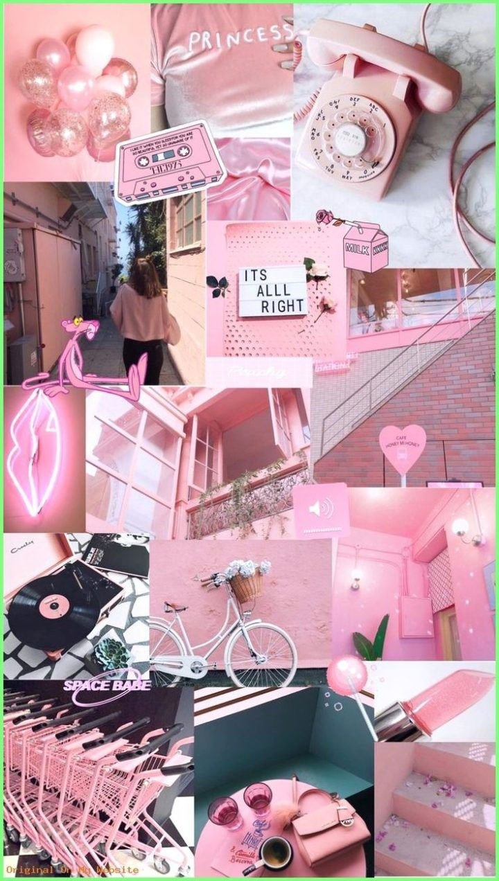 720x1280 Pink Aesthetic Collage Wallpaper • Wallpaper For You, Phone