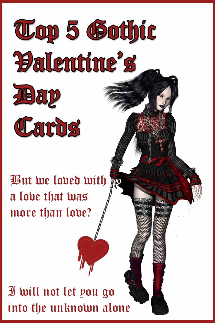 740x1110 Gorgeously Gothic Valentine's Day Cards Cool Card Shop, Phone