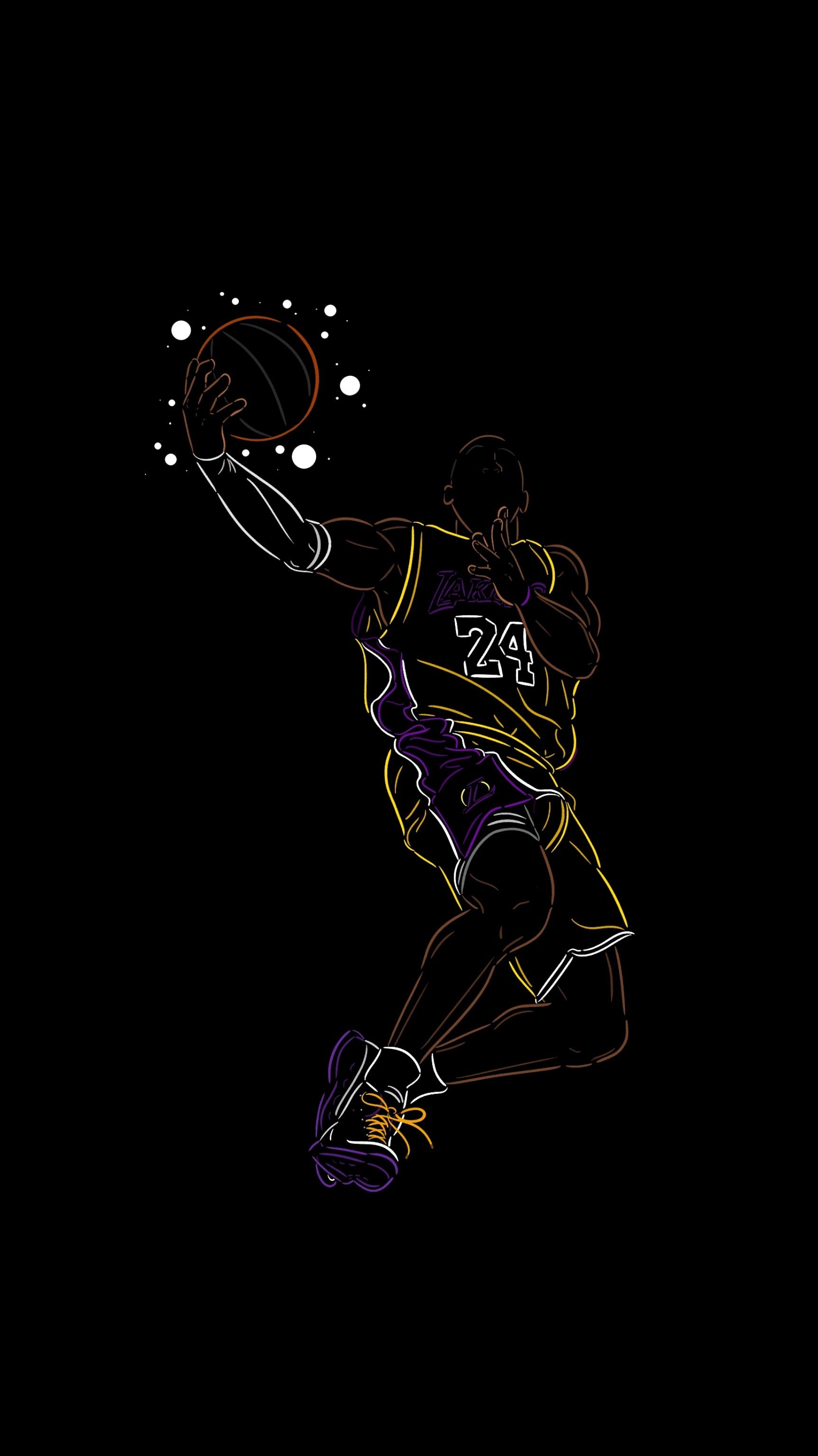 1730x3080 Made a wallpaper dedicated to Sir Kobe Bryant. I hope its okay to post this here, Phone