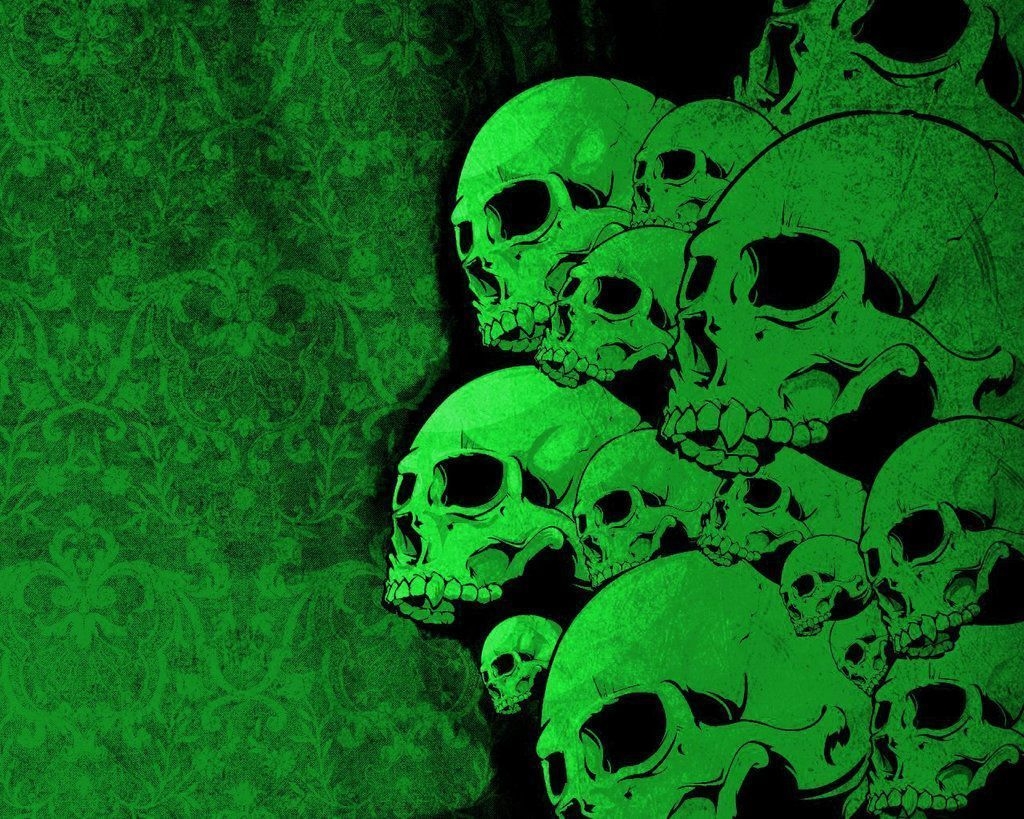 1030x820 Neon Green Skull Wallpaper Free Neon Green Skull Background, Desktop