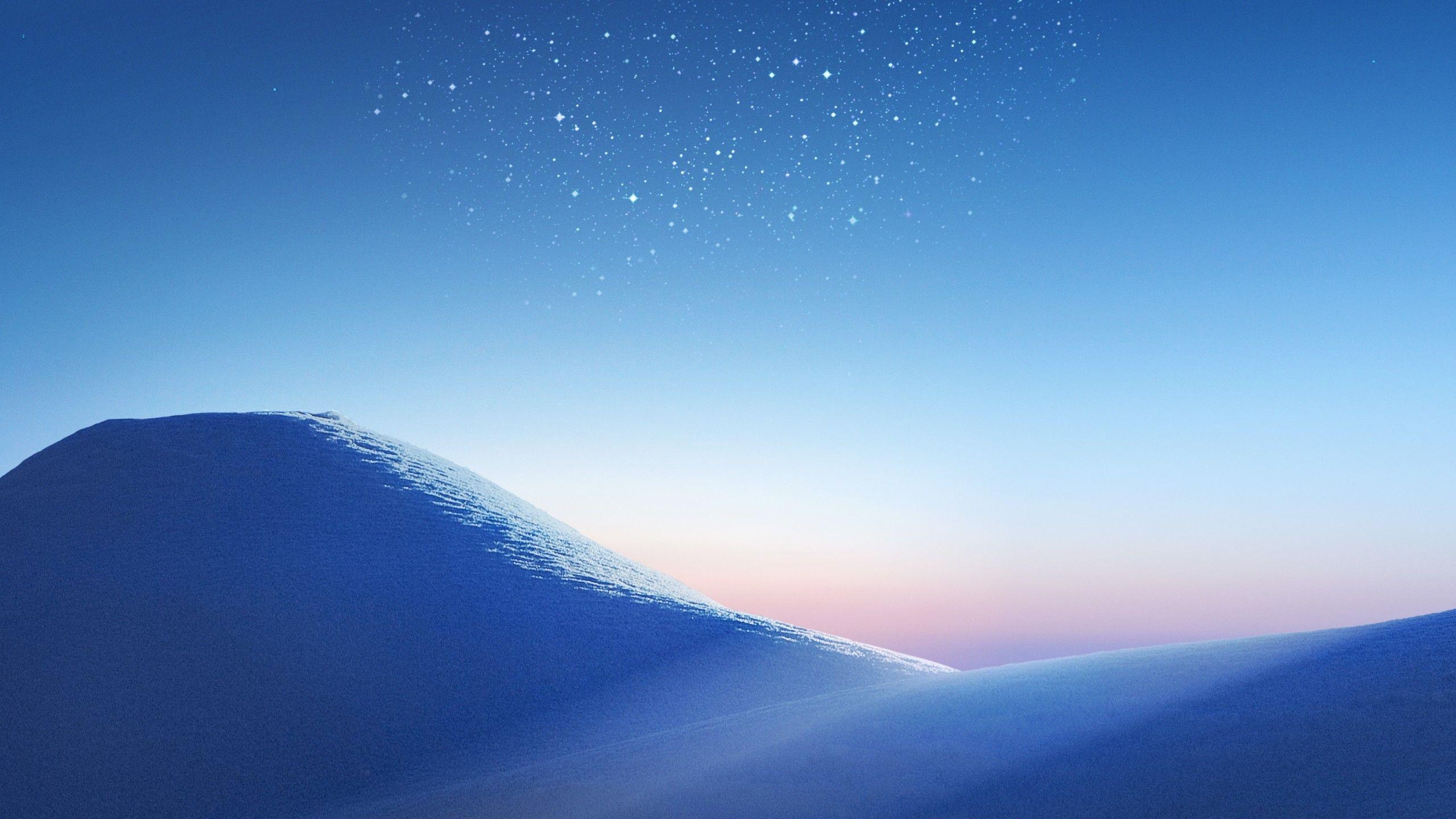 2560x1440 Wallpaper Sand dunes, Stars, Samsung Galaxy S8, Stock, HD, Nature, Desktop